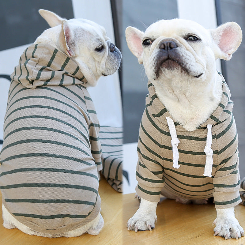 Striped Pet Hoodie
