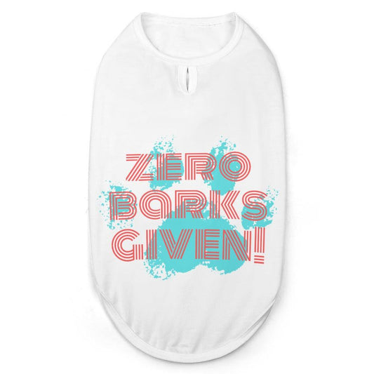 Zero Barks Given! Pet Tank - Pet Pride Tees