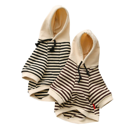 Striped Terry Pet Hoodie