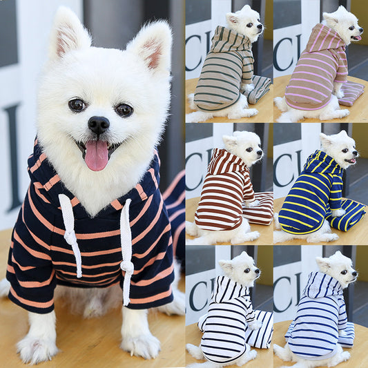 Striped Pet Hoodie