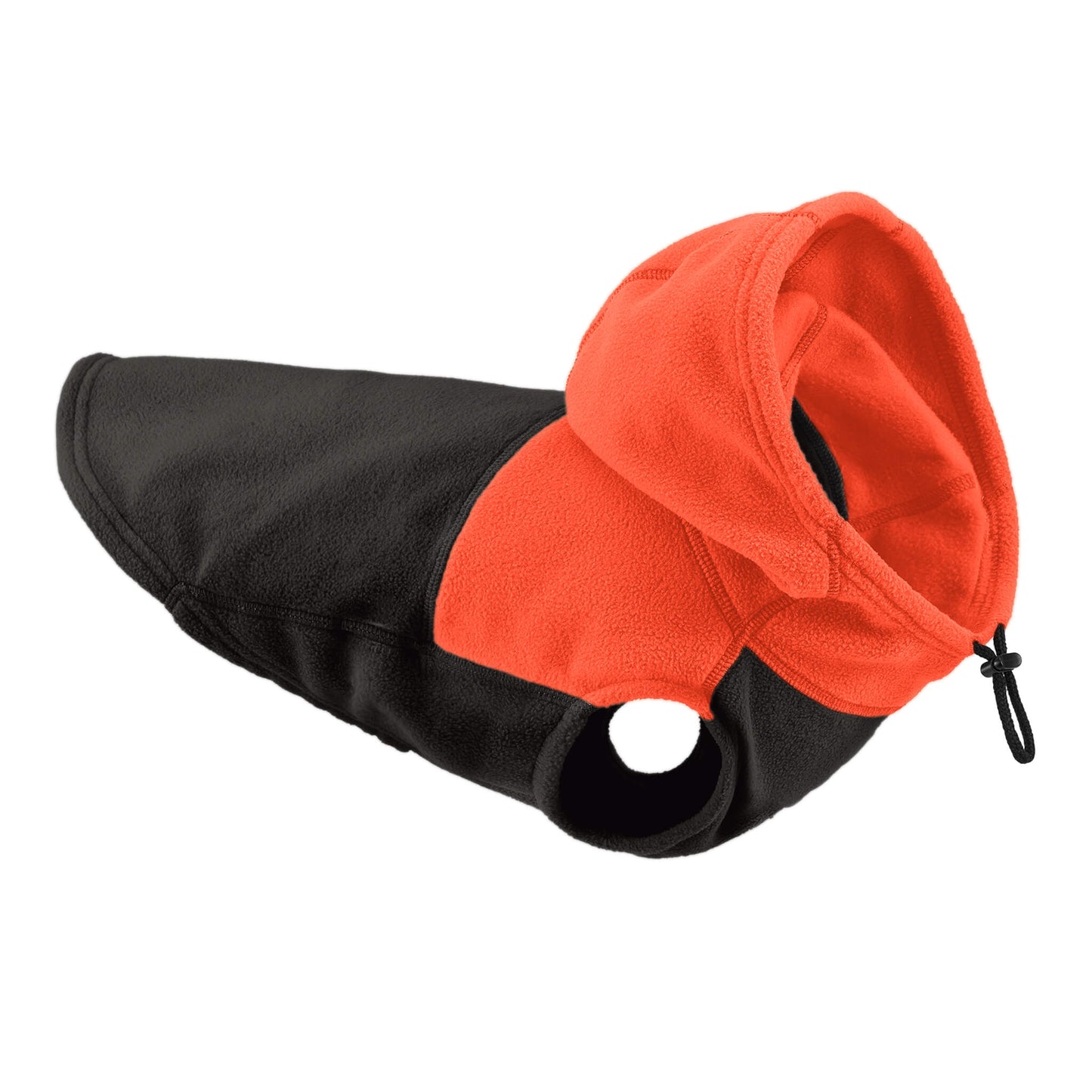 Fleece Vest Hoodie Two Tone