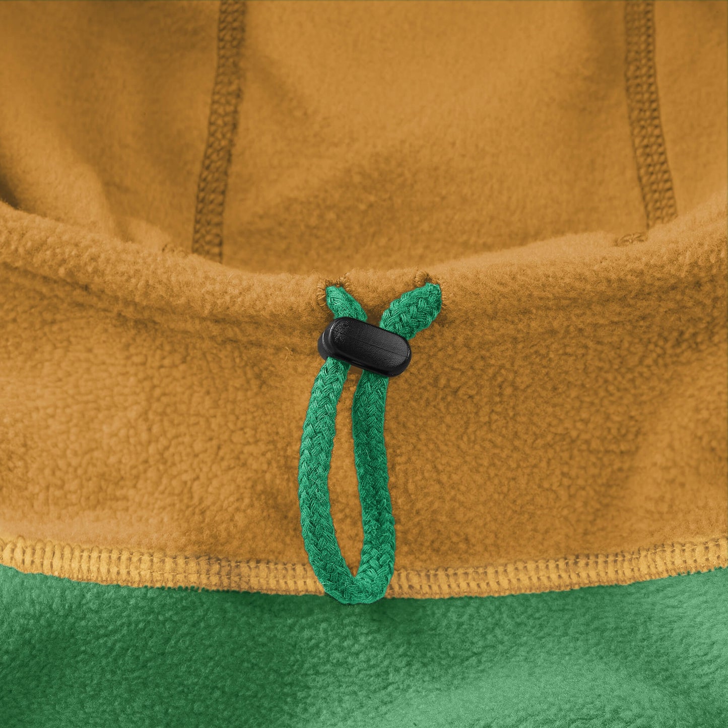 Fleece Vest Hoodie Two Tone