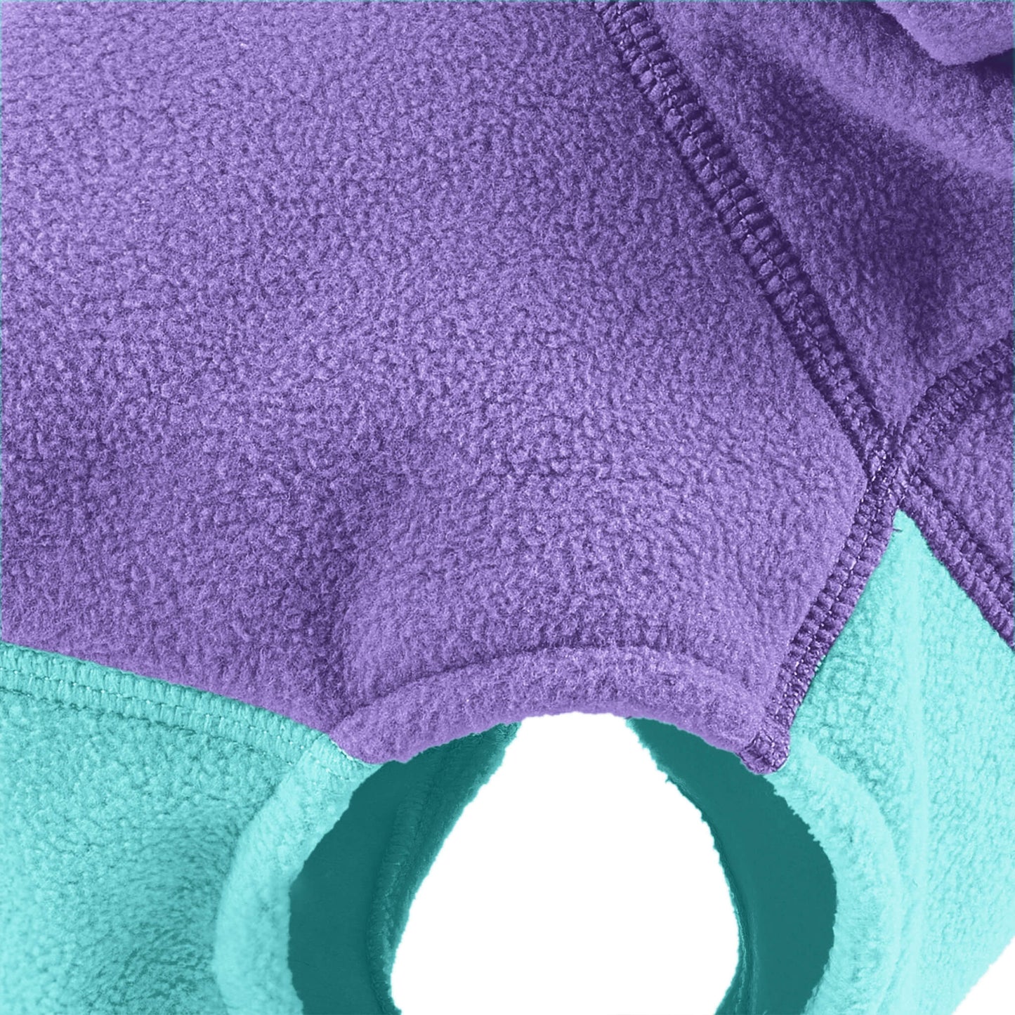 Fleece Vest Hoodie Two Tone