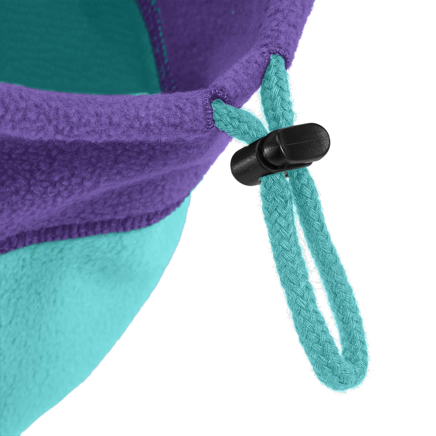 Fleece Vest Hoodie Two Tone