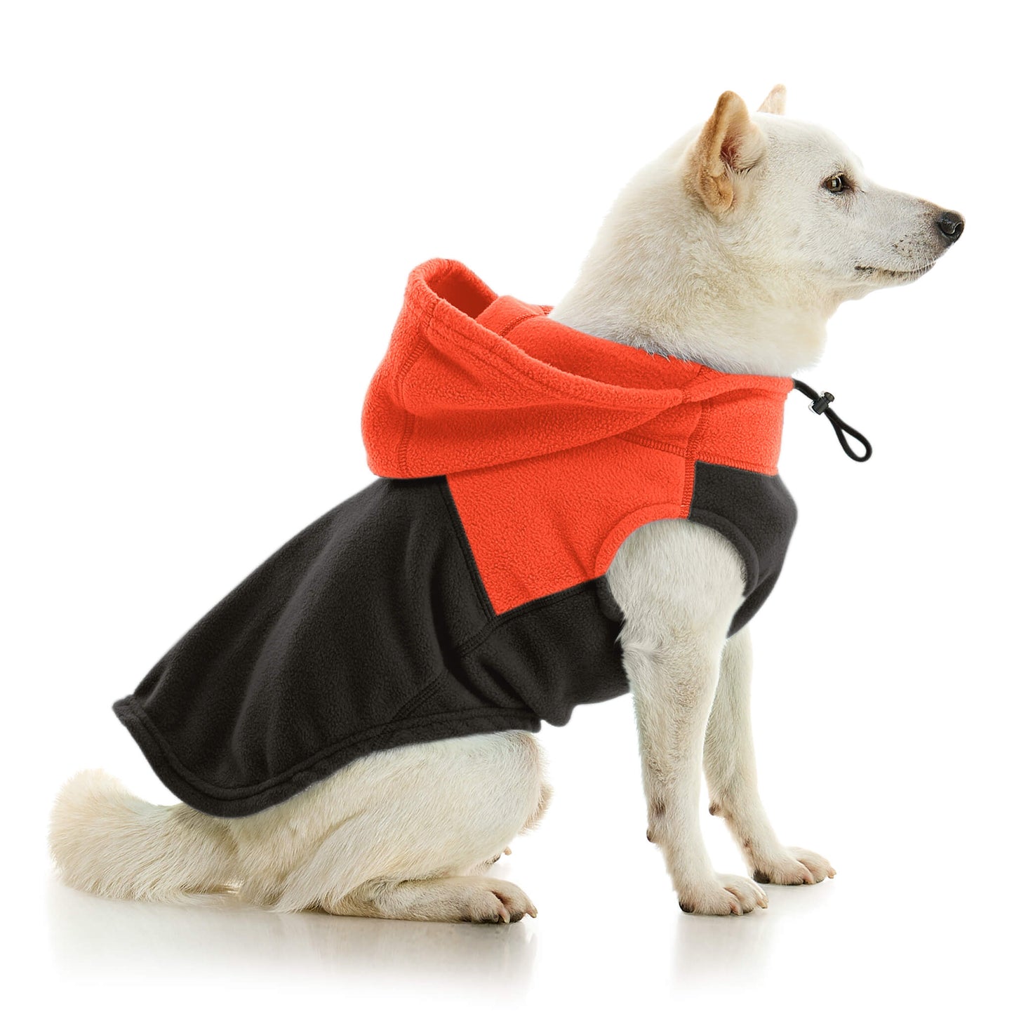 Fleece Vest Hoodie Two Tone