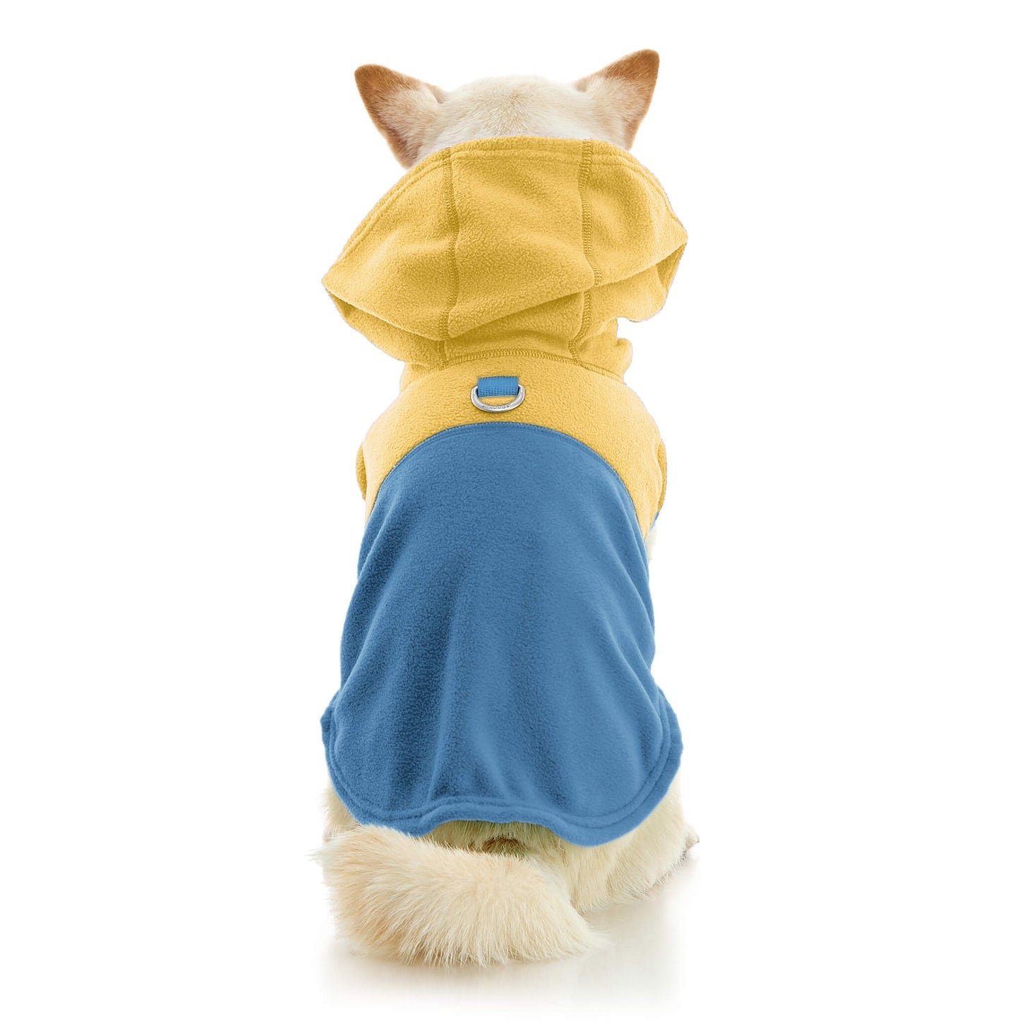 Fleece Vest Hoodie Two Tone