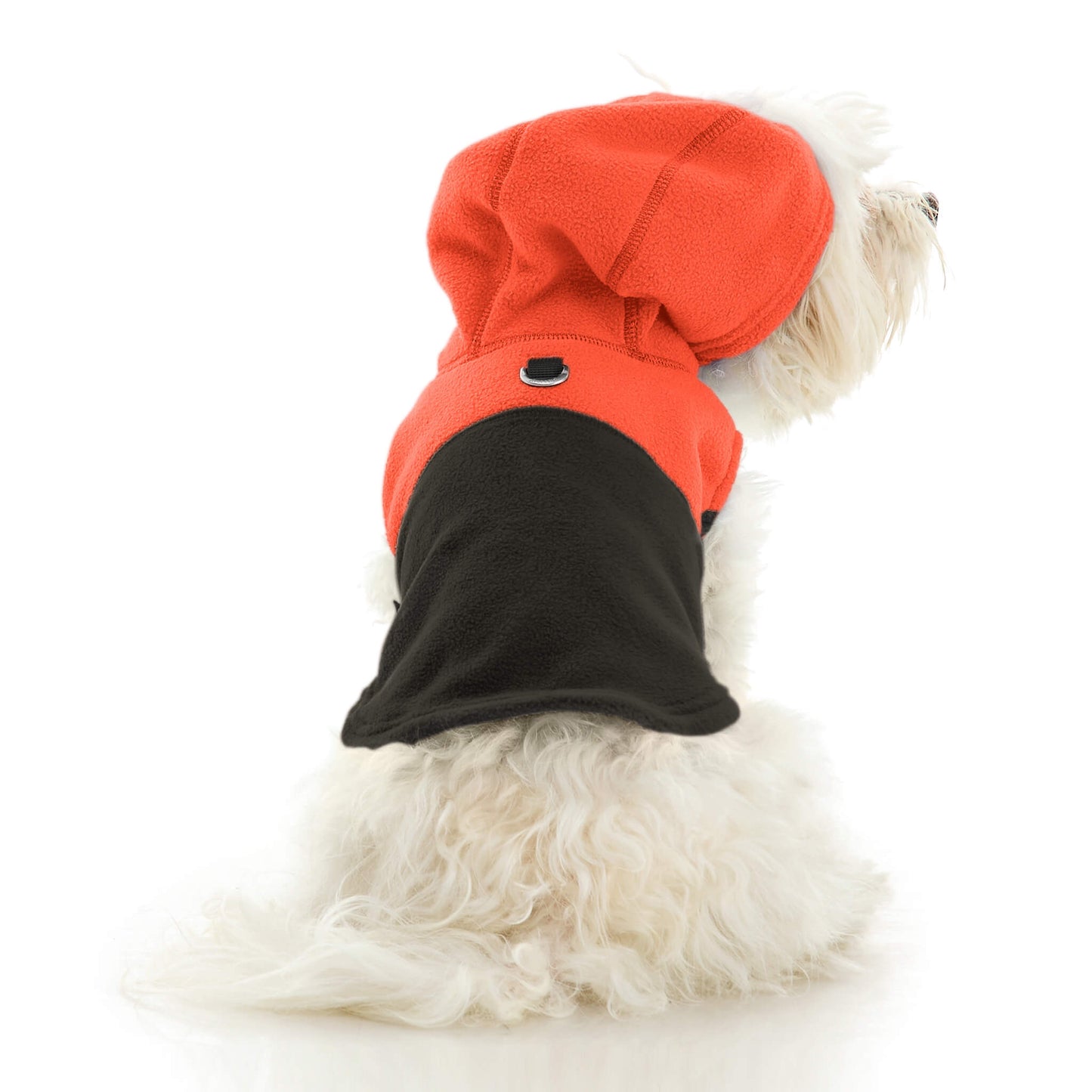 Fleece Vest Hoodie Two Tone