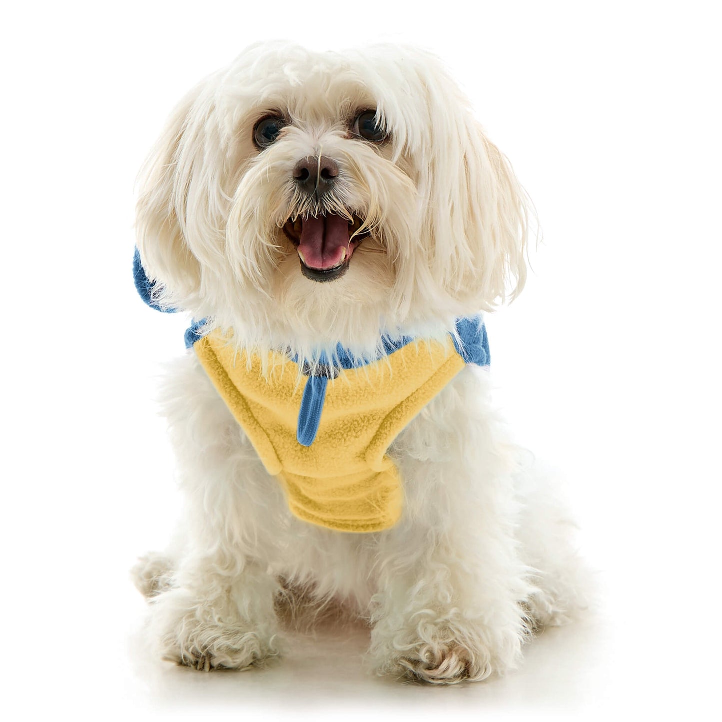 Fleece Vest Hoodie Two Tone