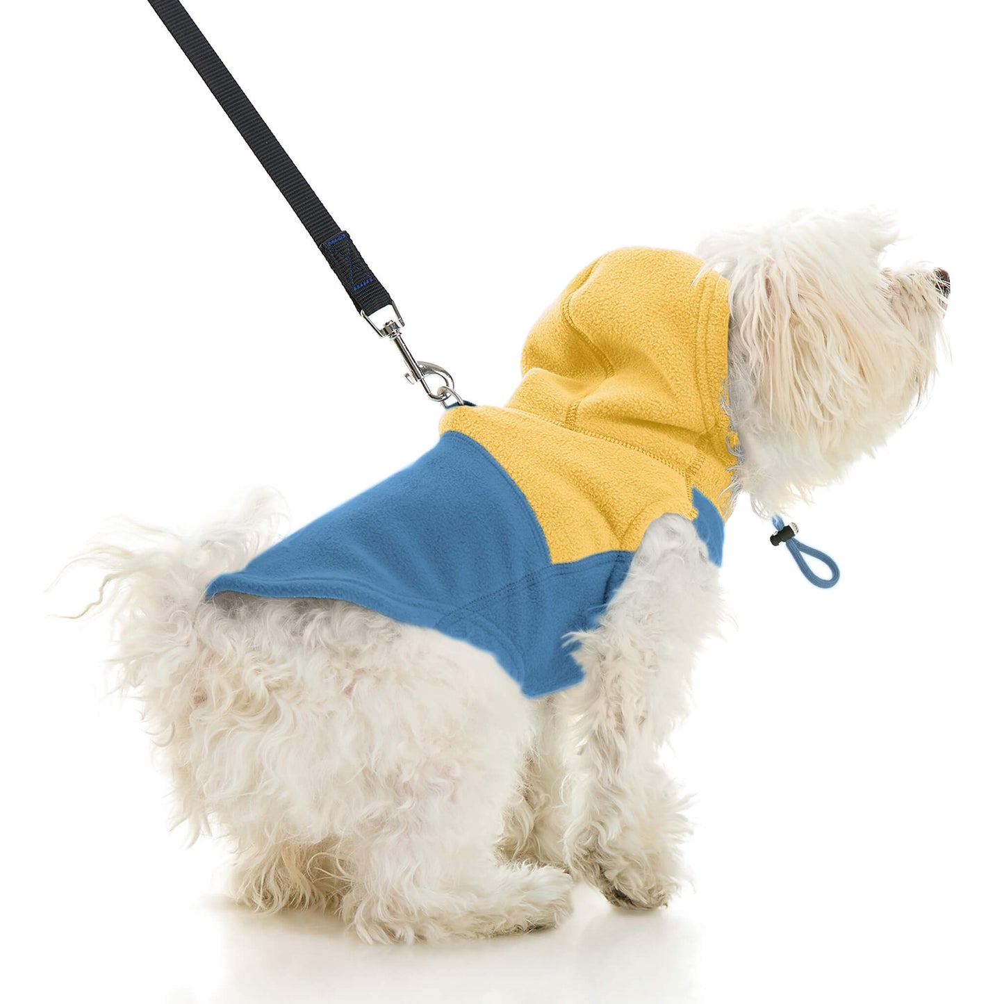 Fleece Vest Hoodie Two Tone