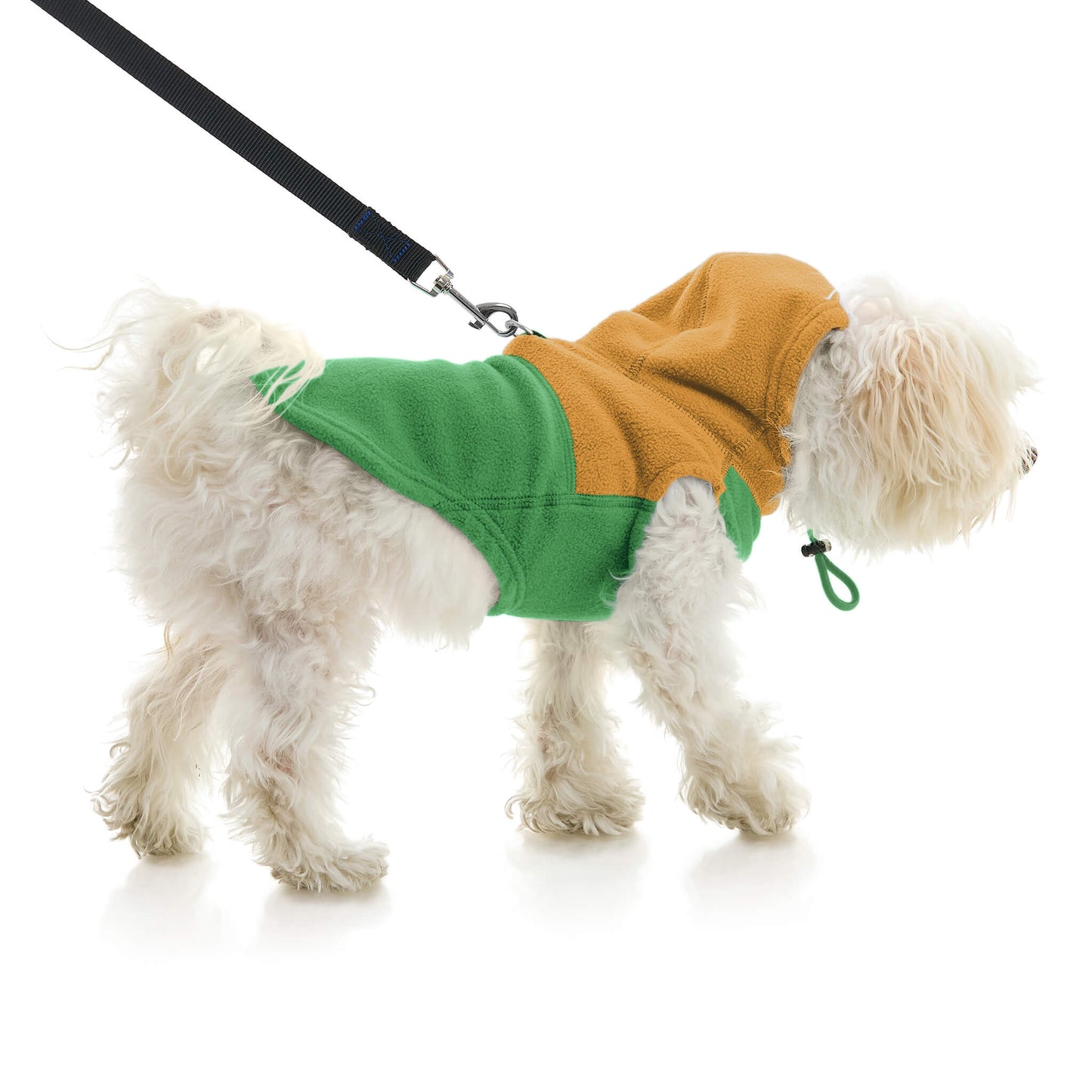 Fleece Vest Hoodie Two Tone