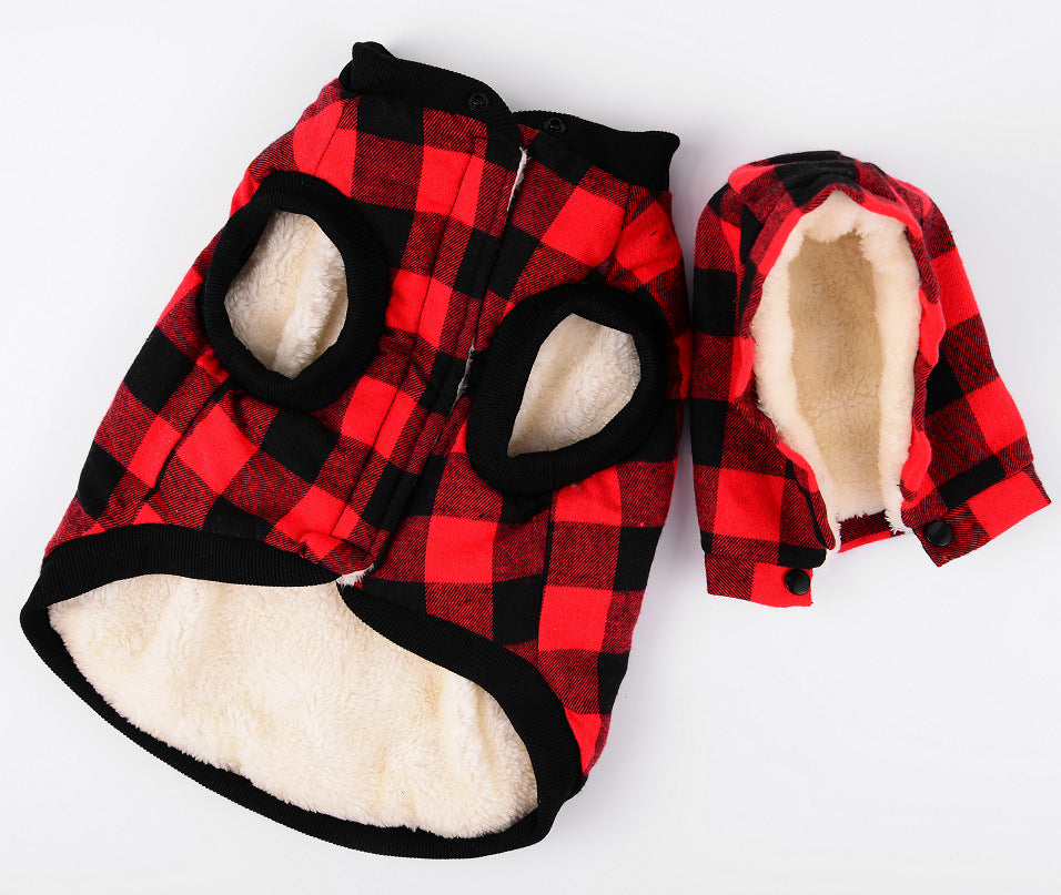 Buffalo Plaid Pet Coat