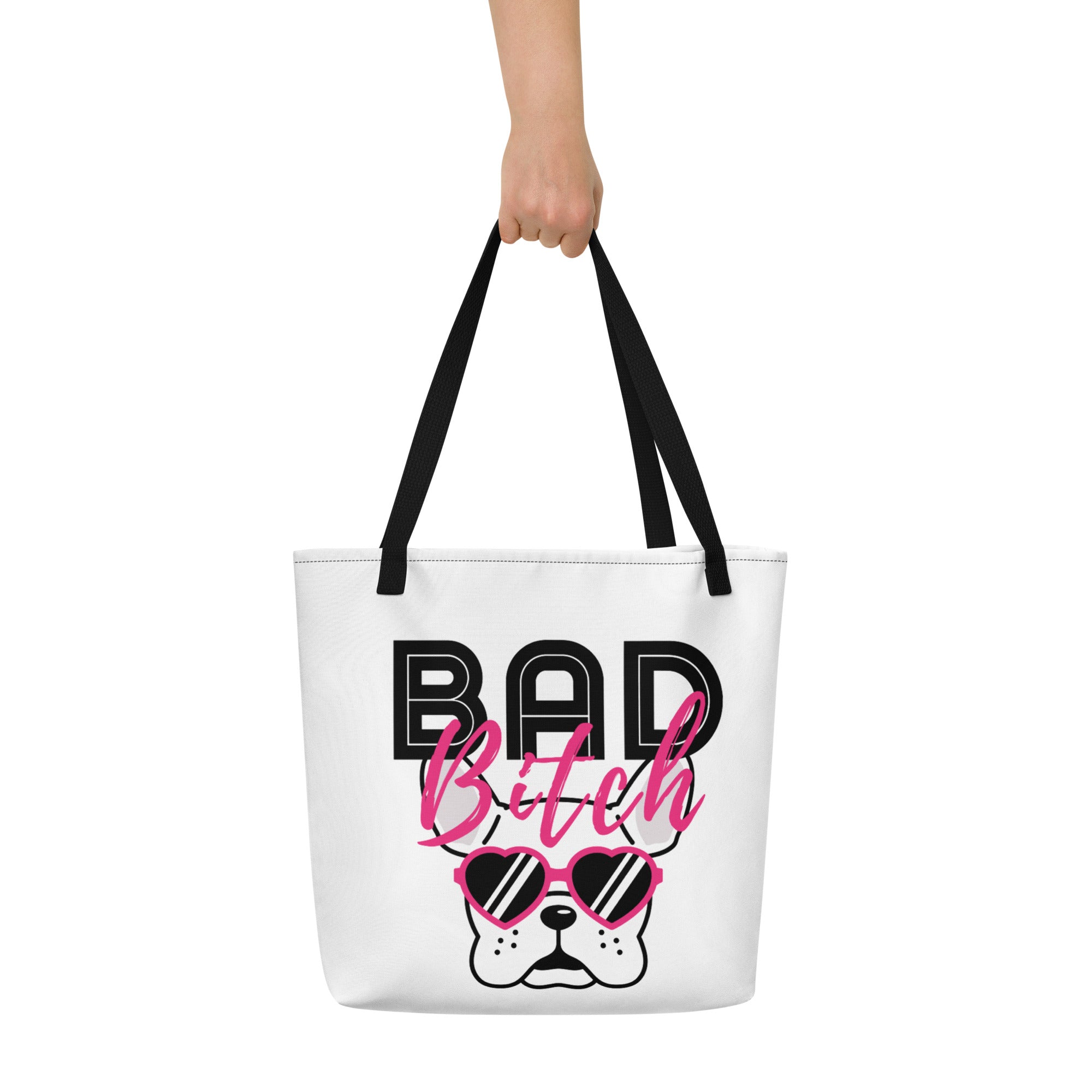 Bad Bitch Large Tote Bag - Durable & Spacious - Pet Pride Tees