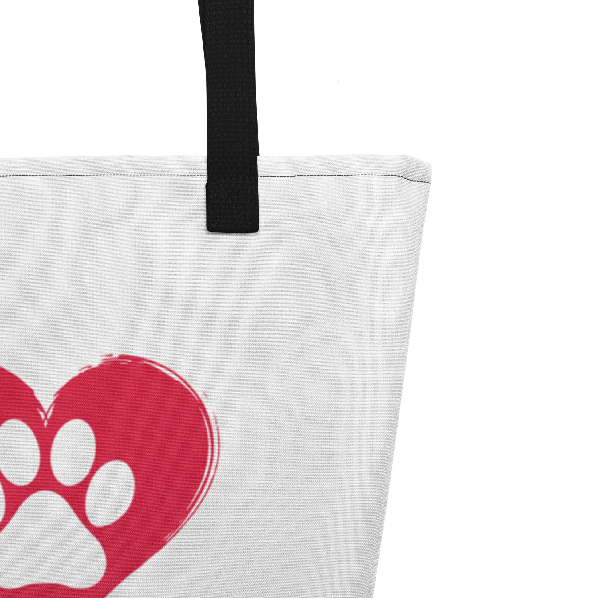 I Love NY Paw in Heart Large Tote Bag - Pet Pride Tees