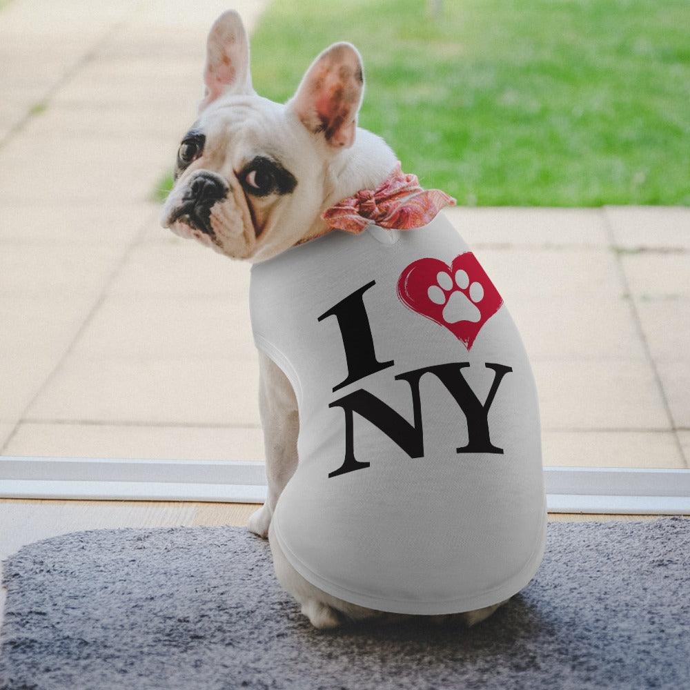I Love NY Paw in Heart Pet Tank - Pet Pride Tees