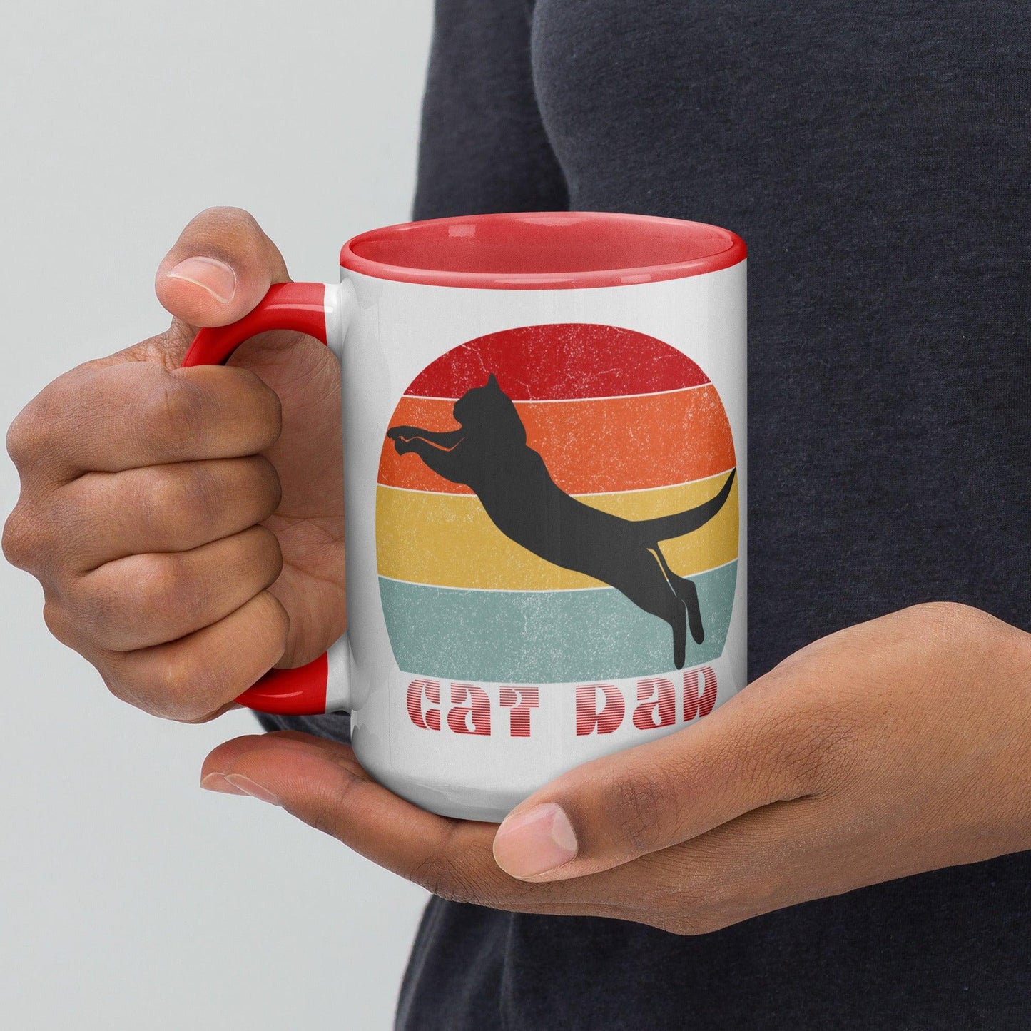Cat Dad Color Splash Mug - Pet Pride Tees