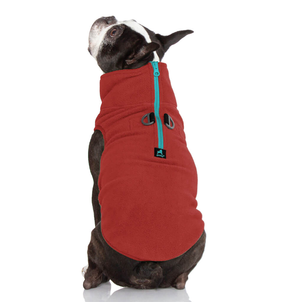 Half Zip Up Fleece Vest