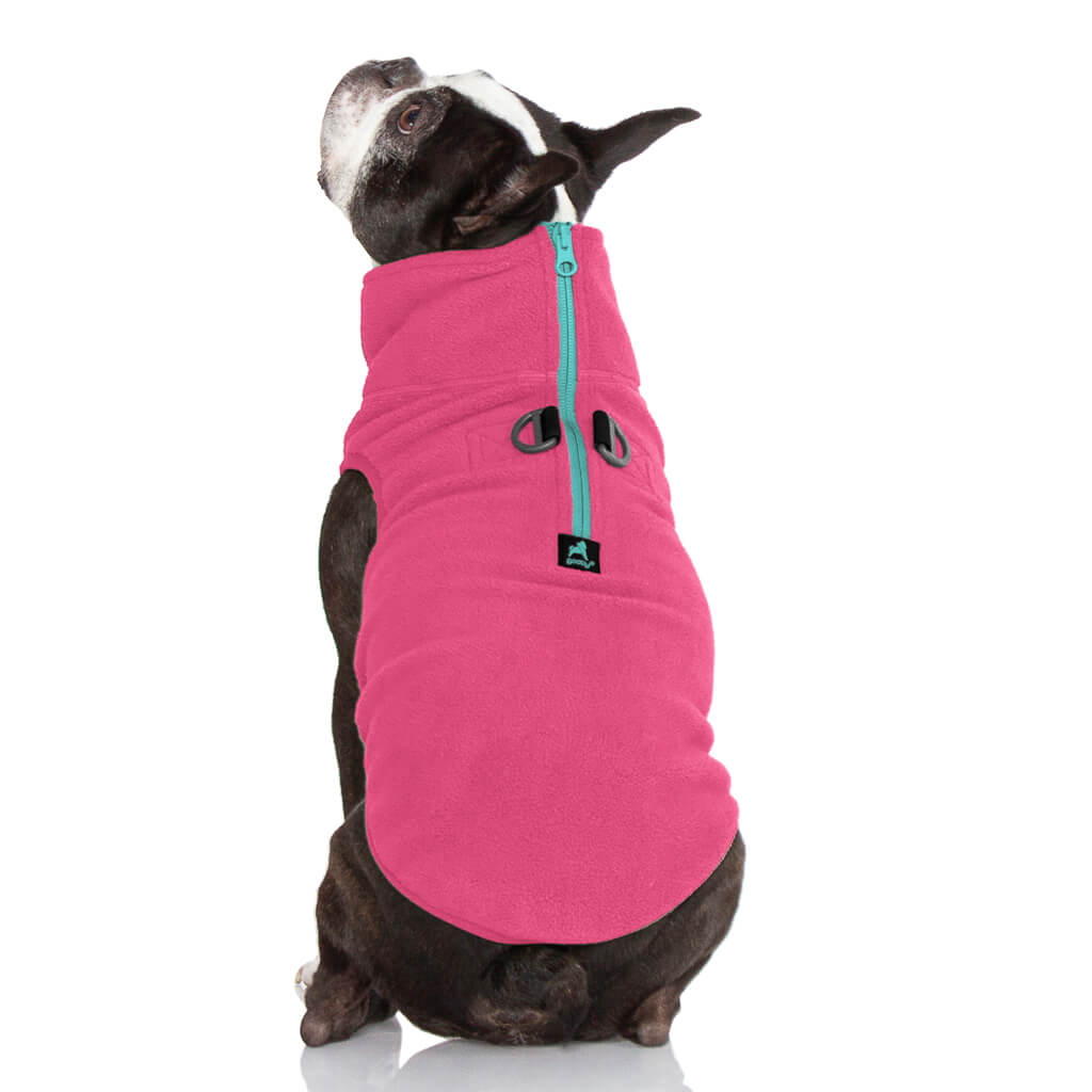 Half Zip Up Fleece Vest