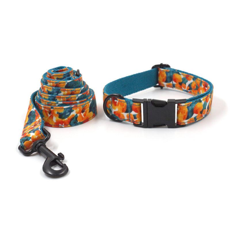 Hawaiian Print Collar, Leash, & Bow Set - Pet Pride Tees
