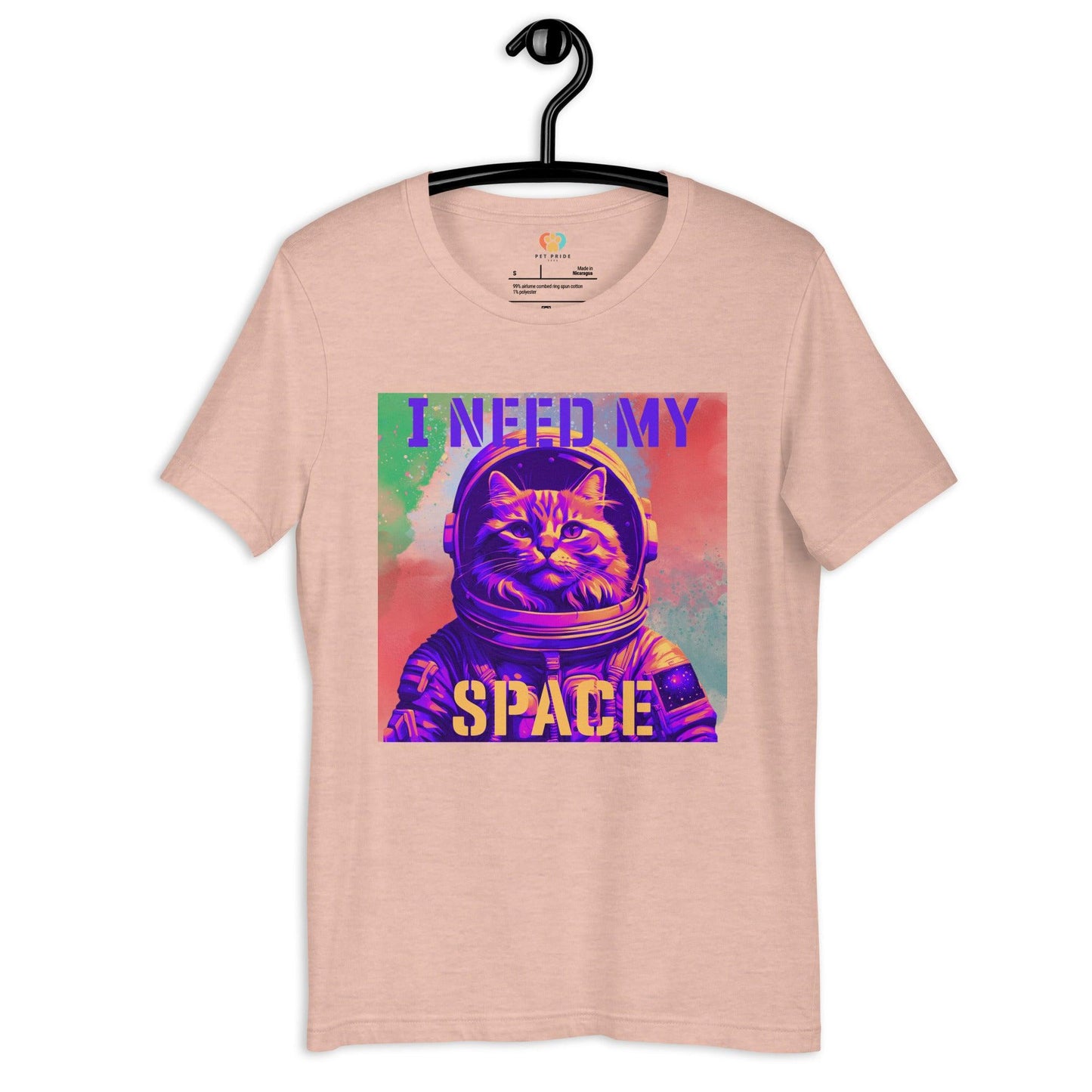 I Need My Space Astronaut Cat Crew Neck Tee - Pet Pride Tees