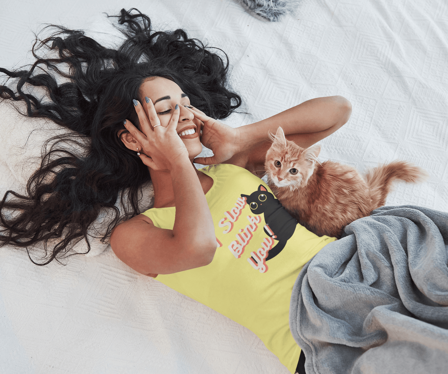 I Slow Blink You! Women's Racer Back Tank - Pet Pride Tees