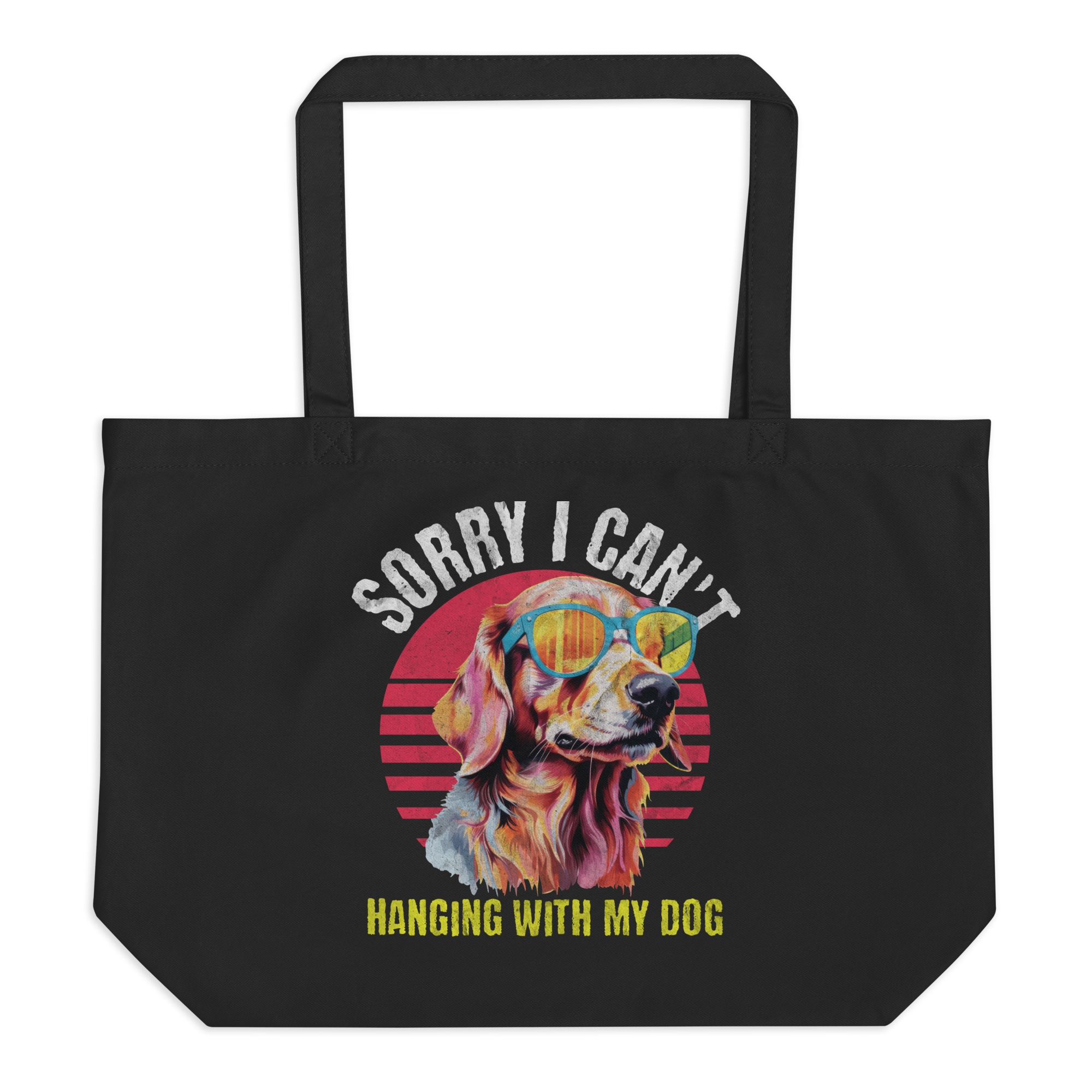 Hanging with My Dog Organic Cotton Tote Bag – Large & Durable - Pet Pride Tees