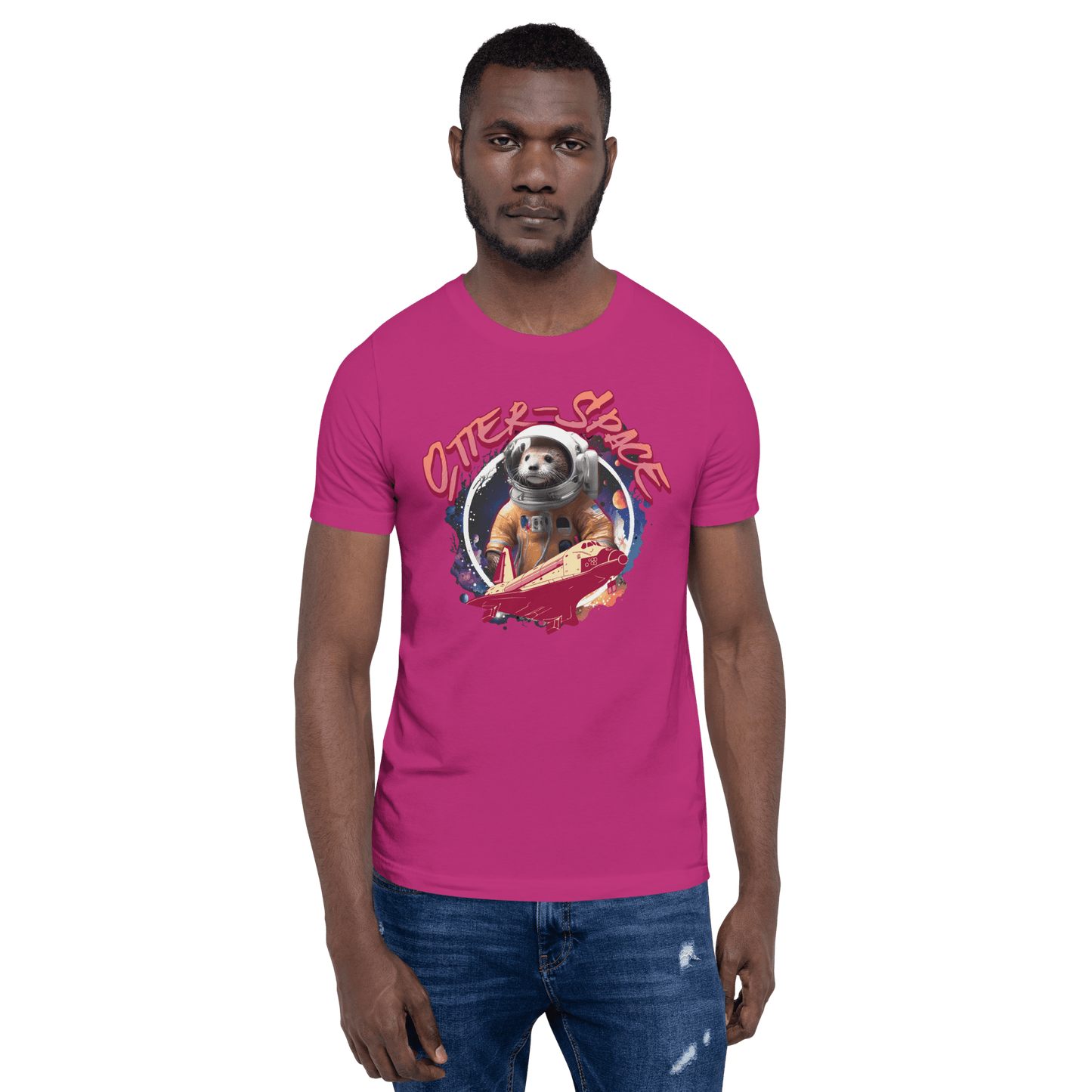 Otter-Space Crew Neck T-Shirt - Pet Pride Tees