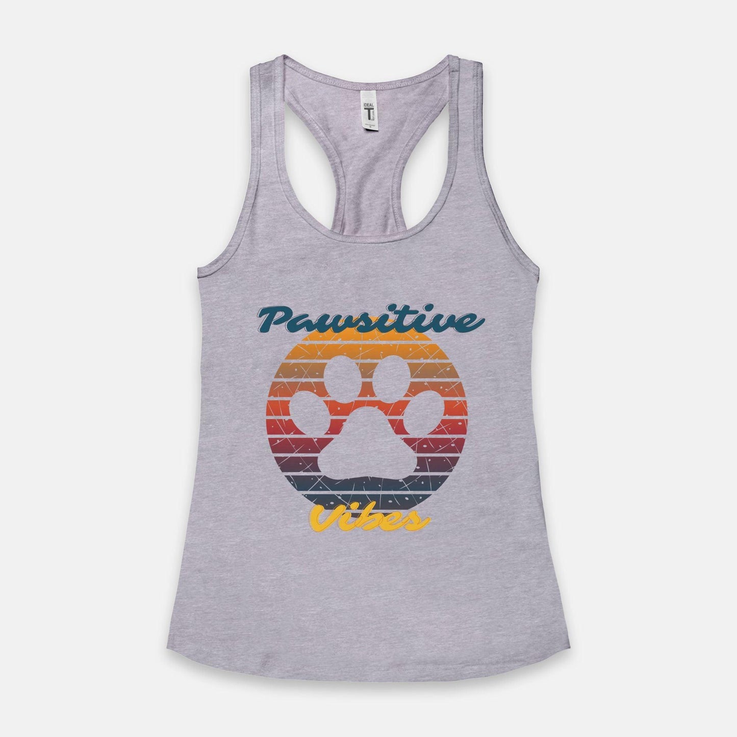 Pawsitive Vibes Women's Racerback Tank - Pet Pride Tees