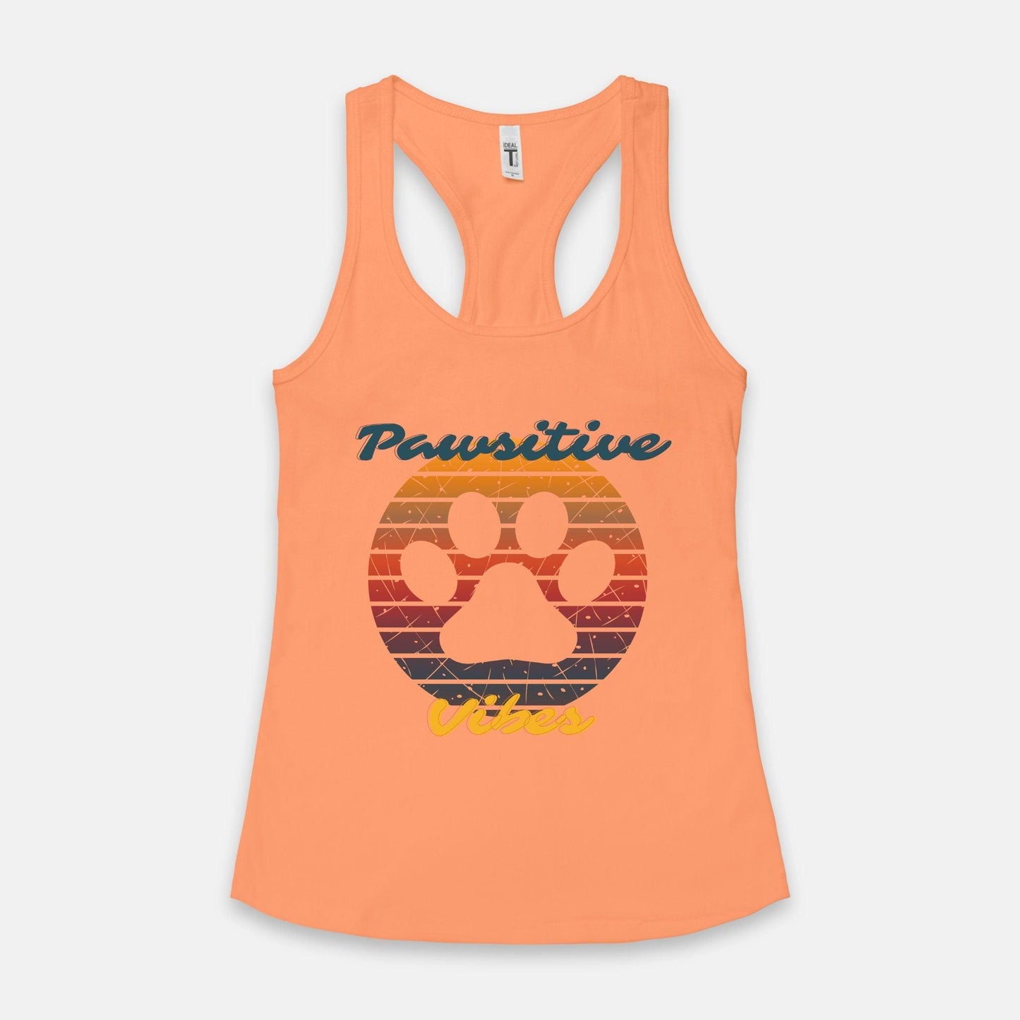 Pawsitive Vibes Women's Racerback Tank - Pet Pride Tees