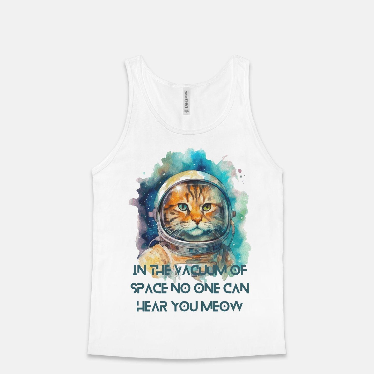 Space Cat Unisex Jersey Tank - Pet Pride Tees