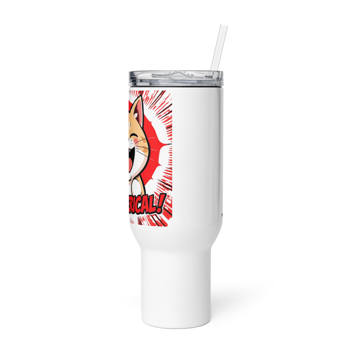 That's Hiss-terical! Travel Mug w/ Handle - 40oz. - Pet Pride Tees