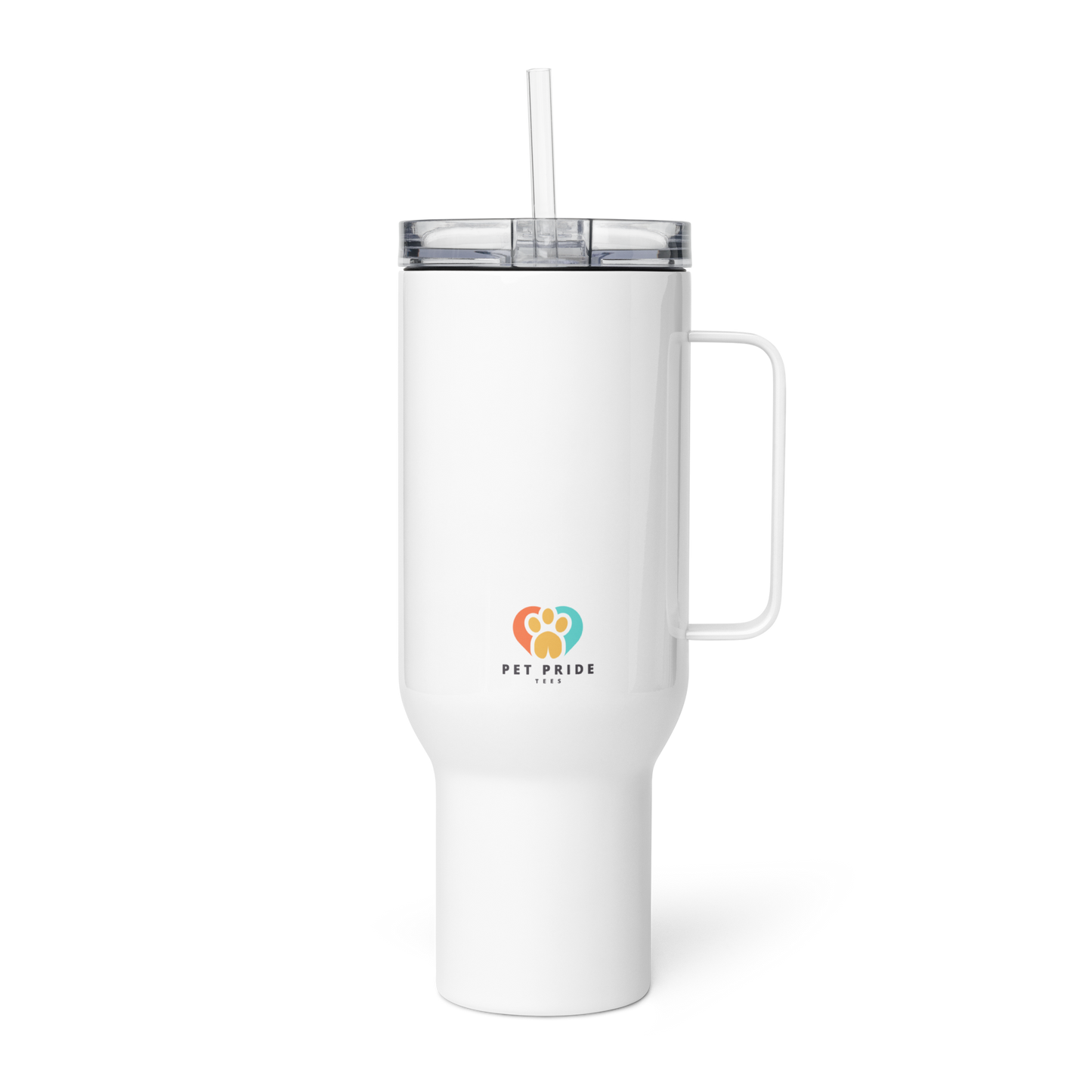 Cat Mom 40oz. Travel Mug w/ Handle - Pet Pride Tees