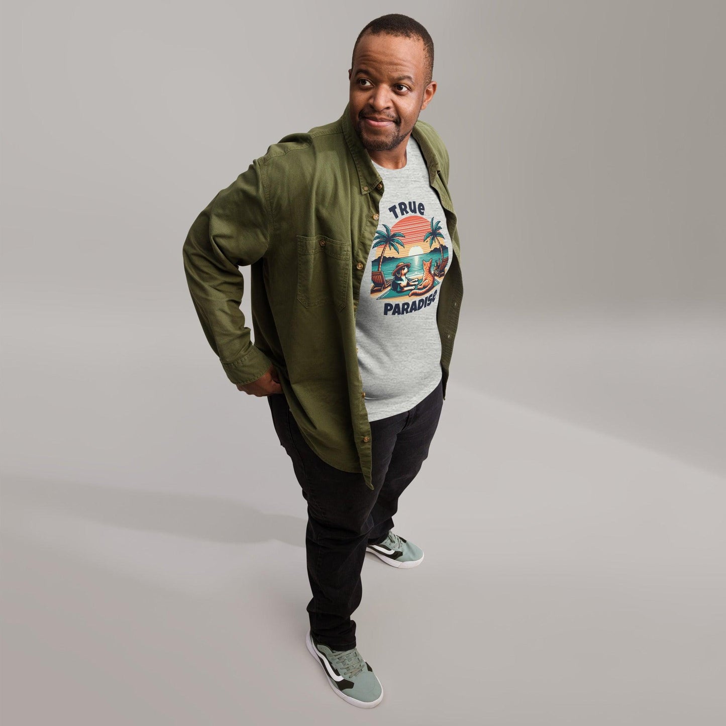 True Paradise Crew Neck Tee - Pet Pride Tees