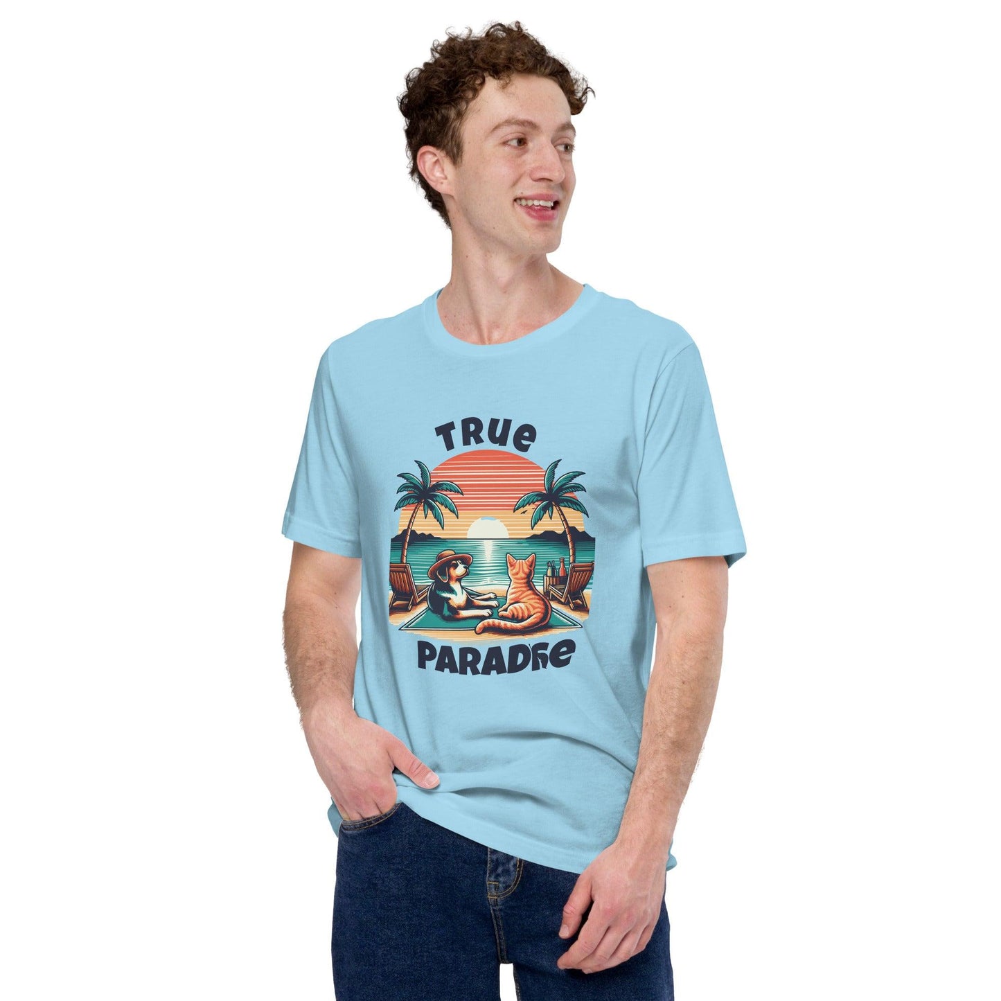 True Paradise Crew Neck Tee - Pet Pride Tees