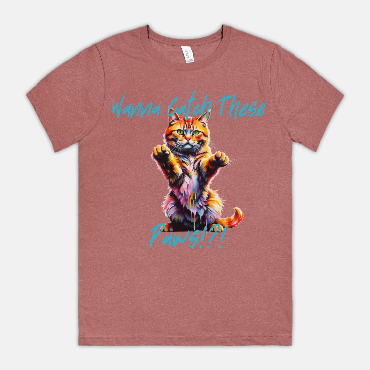 Wanna Catch These Paws!?! Crew Neck Tee - Pet Pride Tees