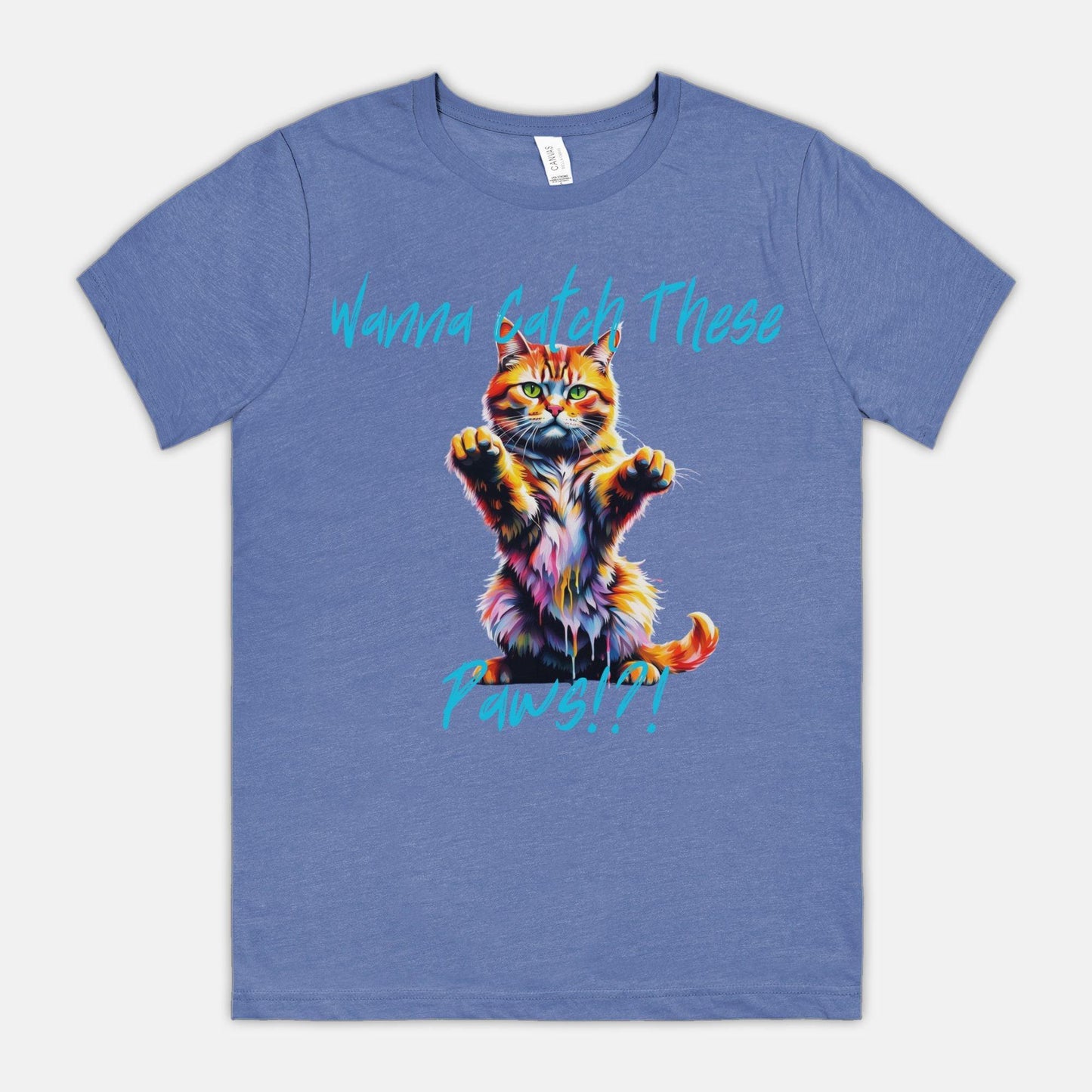 Wanna Catch These Paws!?! Crew Neck Tee - Pet Pride Tees