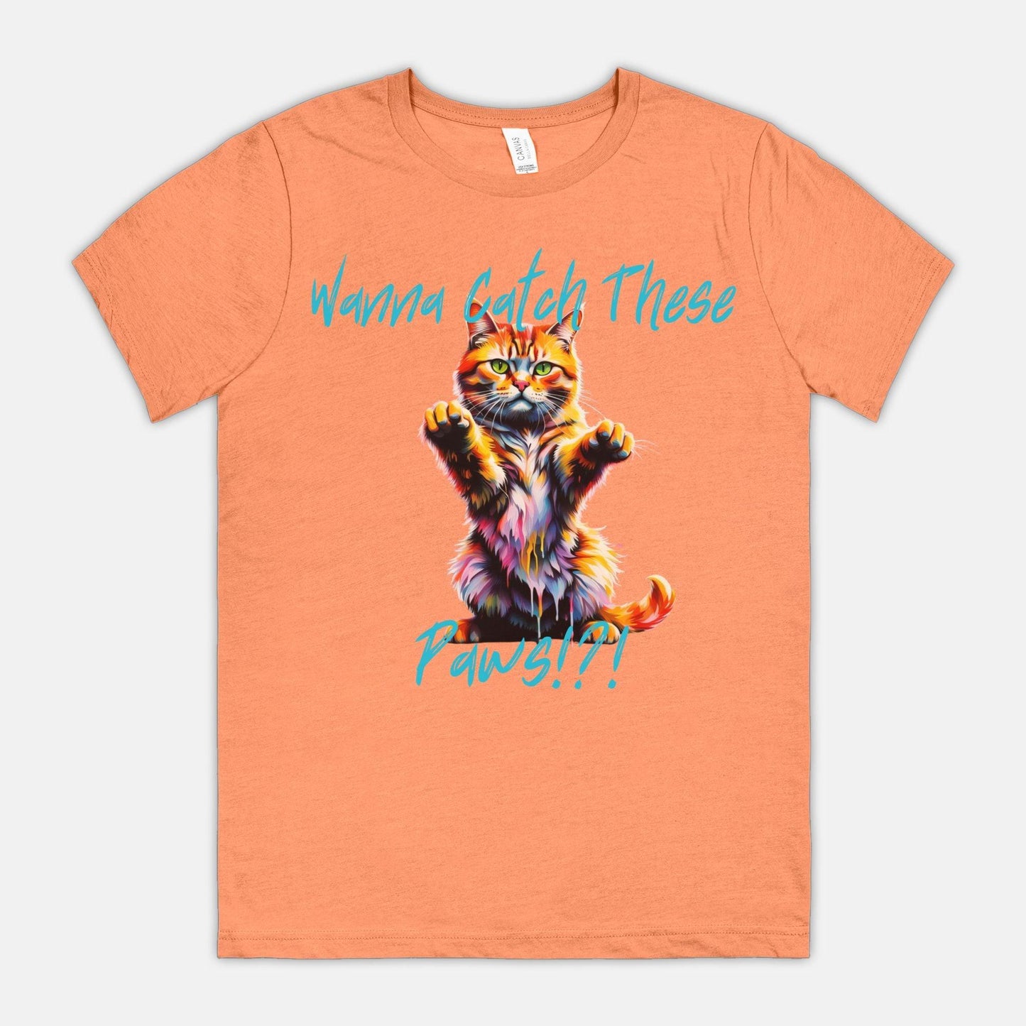 Wanna Catch These Paws!?! Crew Neck Tee - Pet Pride Tees