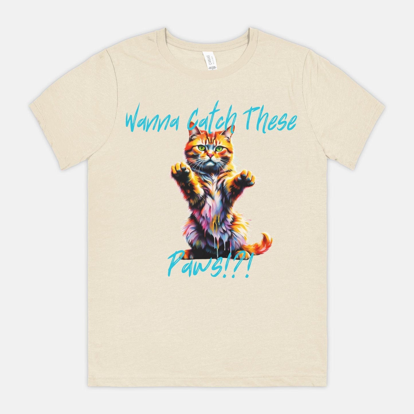 Wanna Catch These Paws!?! Crew Neck Tee - Pet Pride Tees