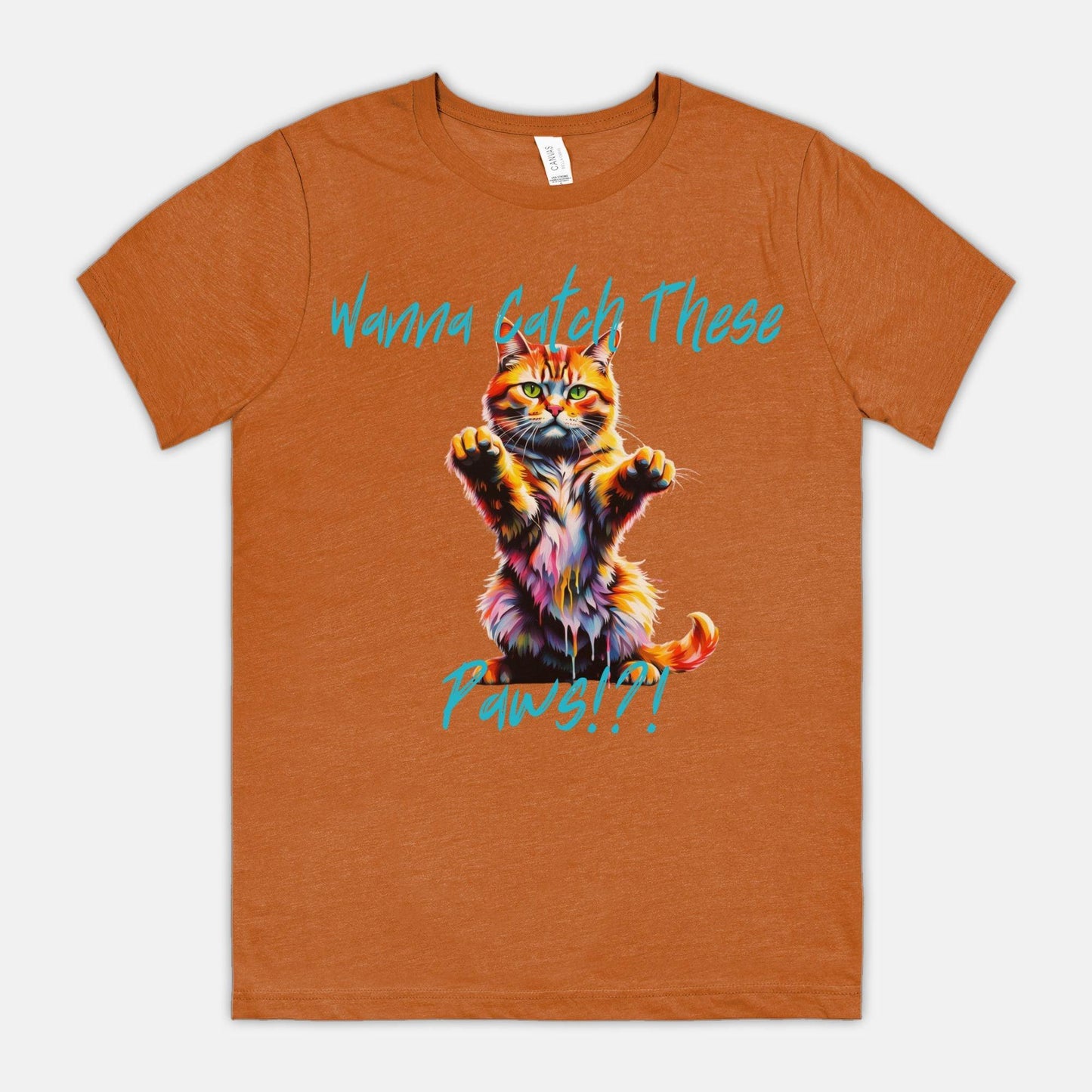 Wanna Catch These Paws!?! Crew Neck Tee - Pet Pride Tees