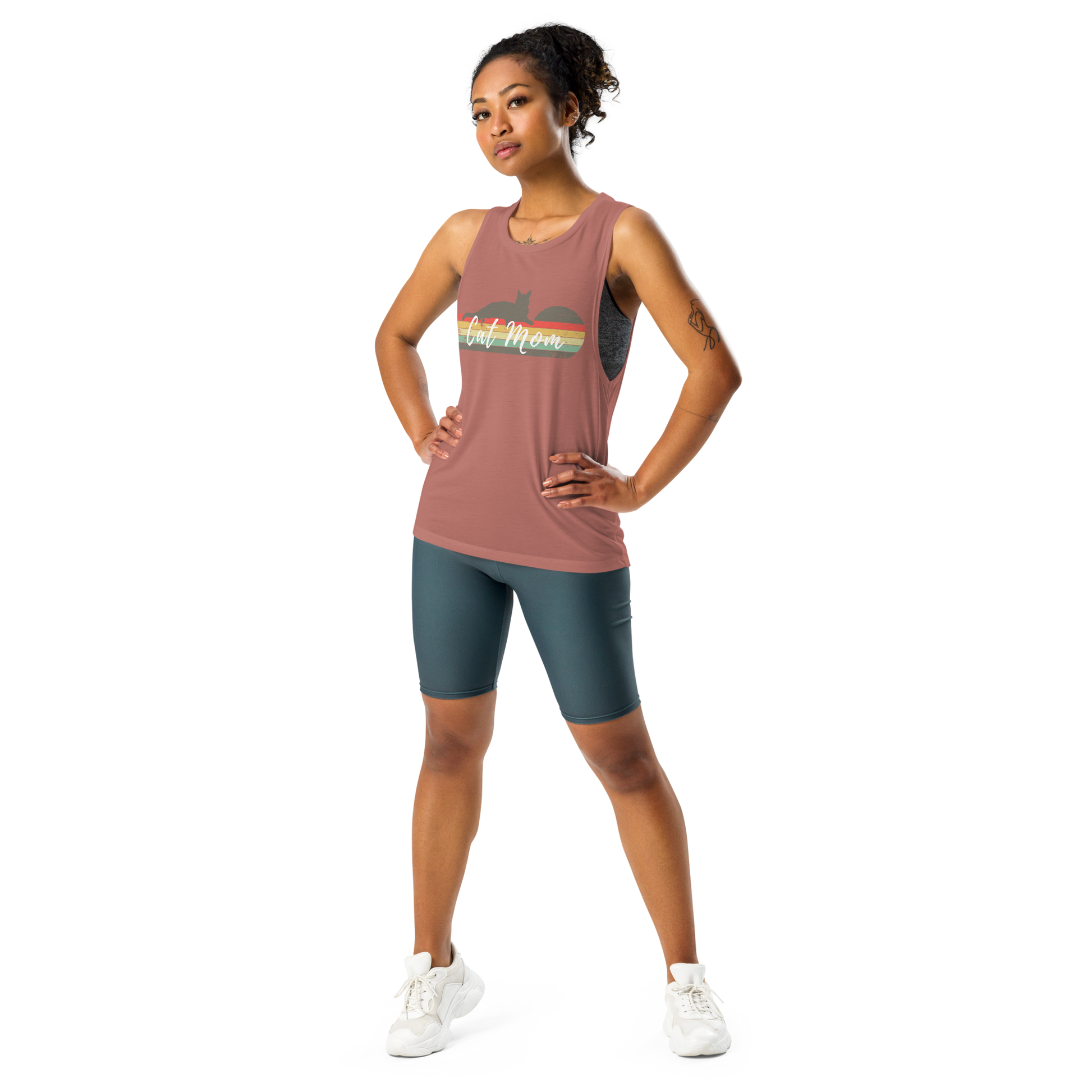 Cat Mom Ladies’ Muscle Tank