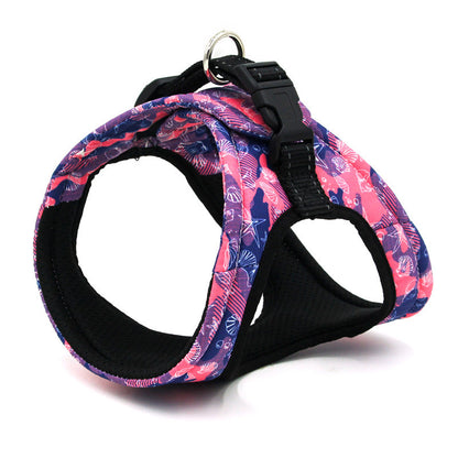 Step-In Pet Harness Vest – Comfy Mesh, Stylish Prints - Pet Pride Tees