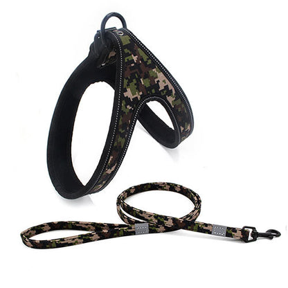 Reflective Step-In Pet Harness With Matching Leash - Pet Pride Tees