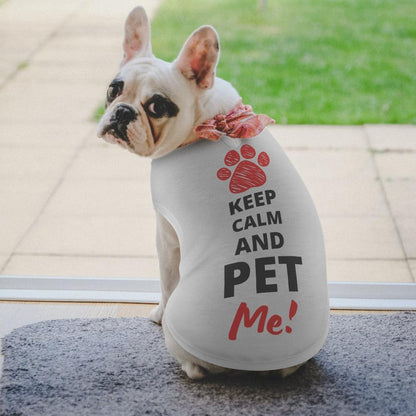 Keep Calm And Pet Me Pet Tank Top - Pet Pride Tees