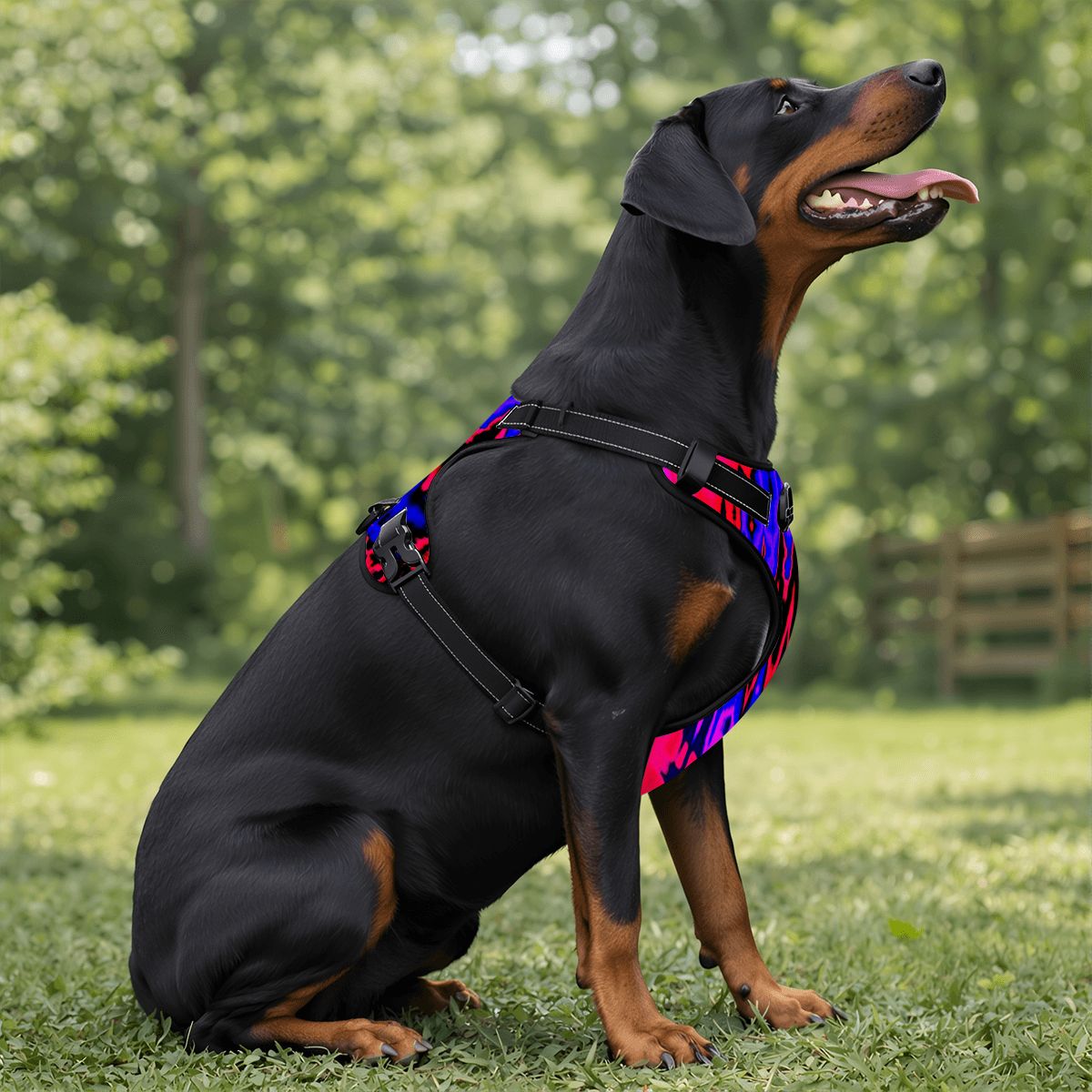 Rave Pet Harness and Leash Set – Adjustable & Comfy