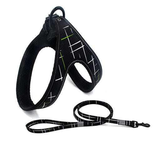 Reflective Step-In Pet Harness With Matching Leash - Pet Pride Tees