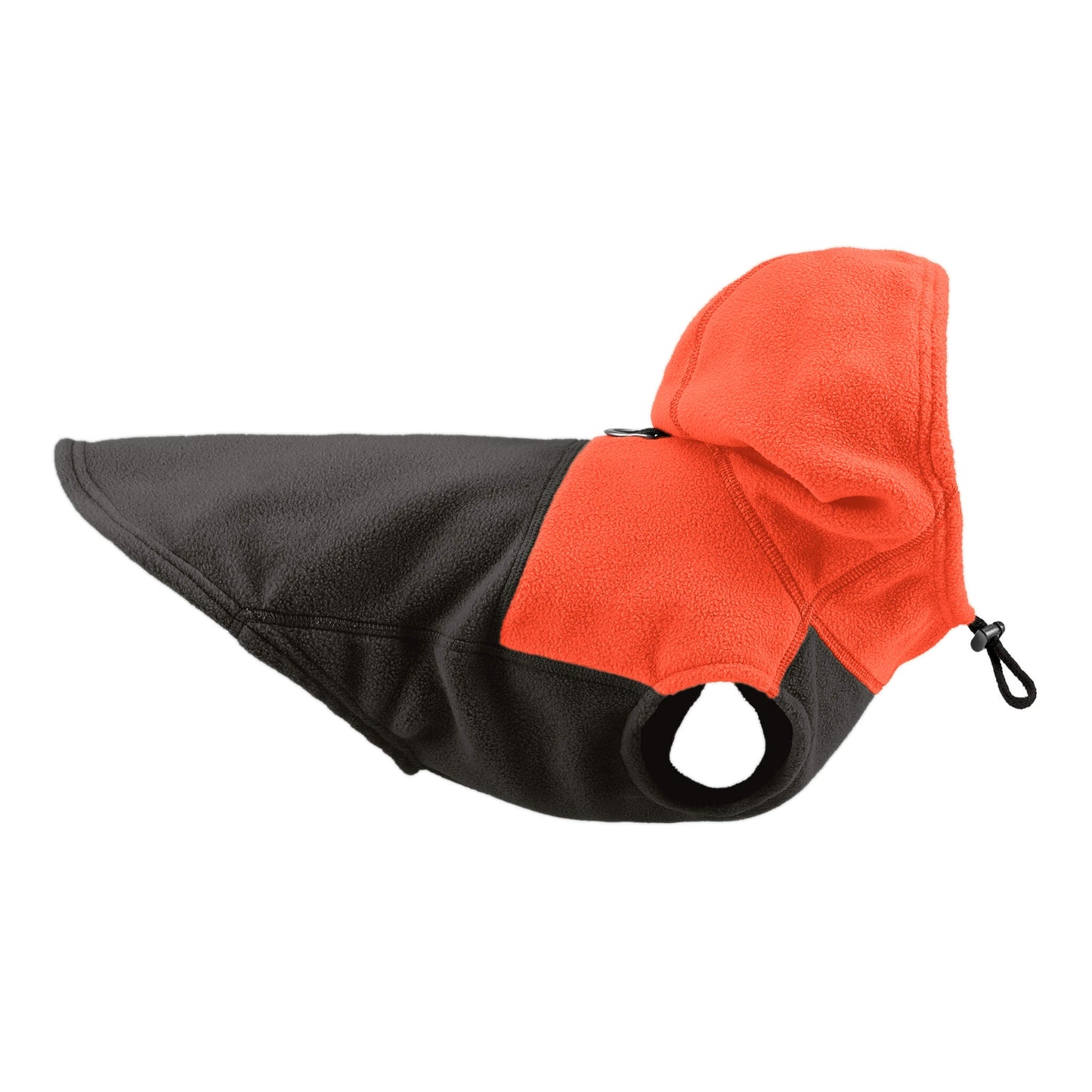 Fleece Vest Hoodie Two Tone