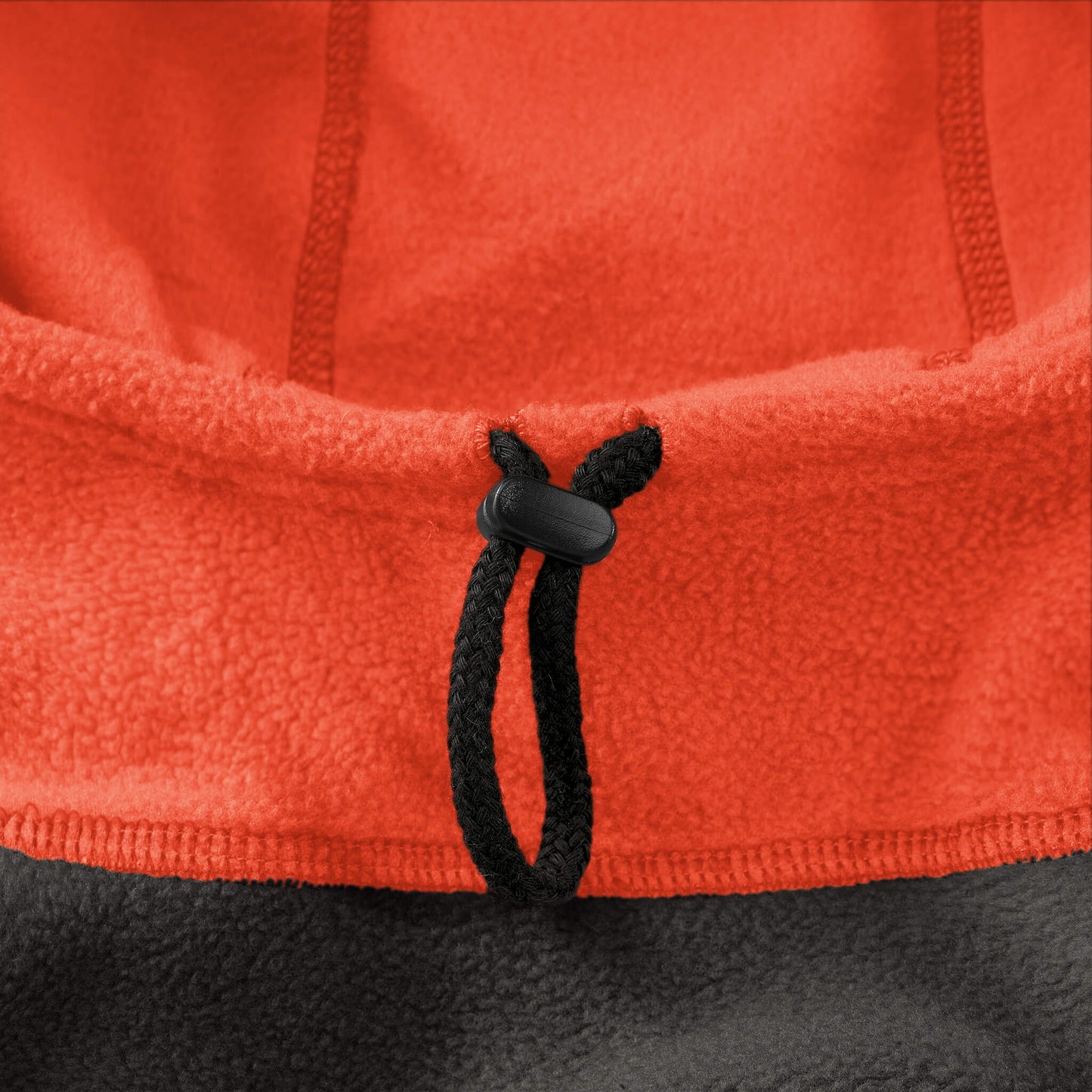 Fleece Vest Hoodie Two Tone