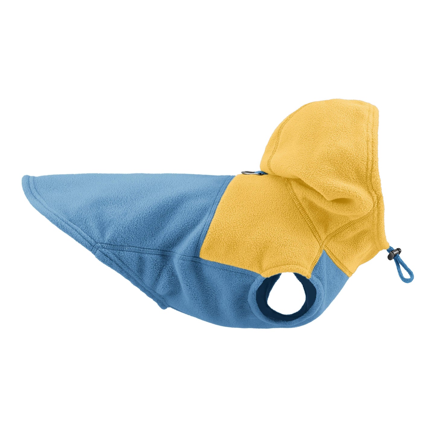 Fleece Vest Hoodie Two Tone