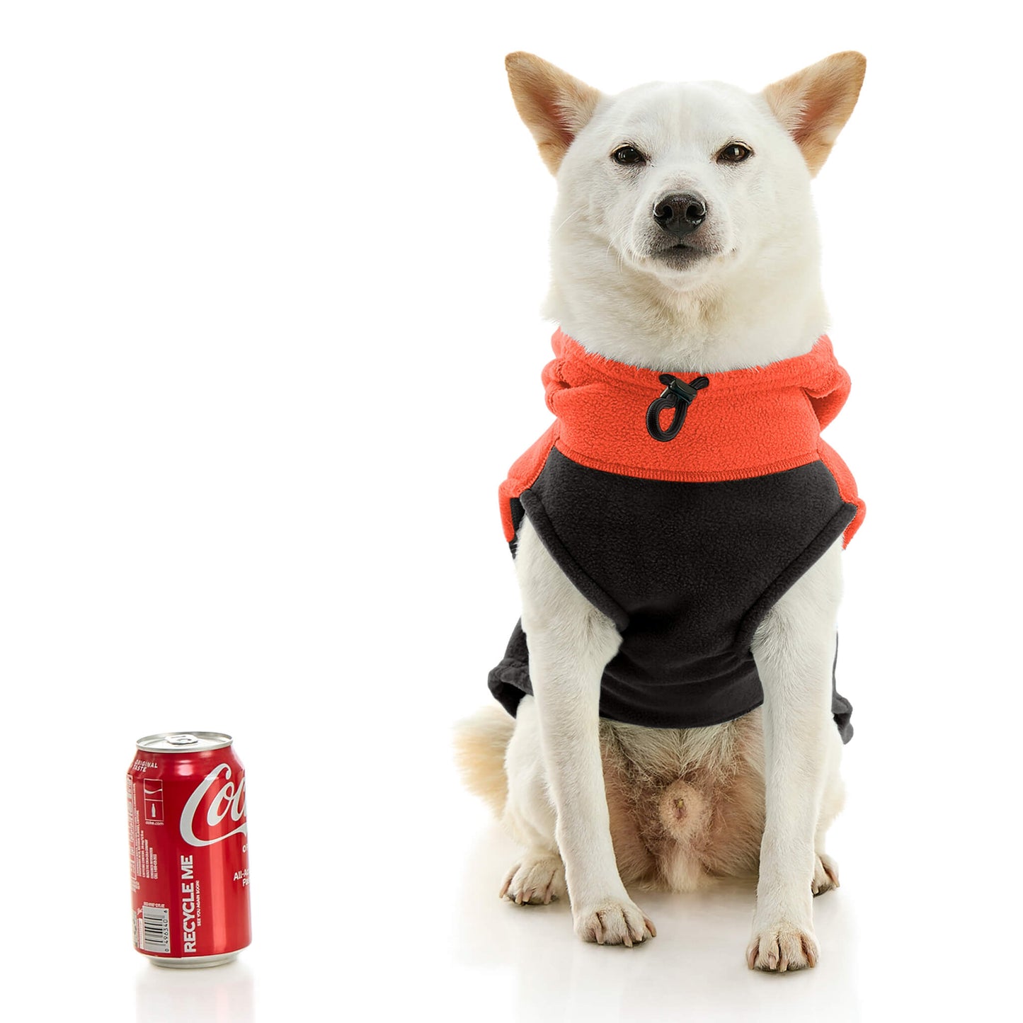 Fleece Vest Hoodie Two Tone