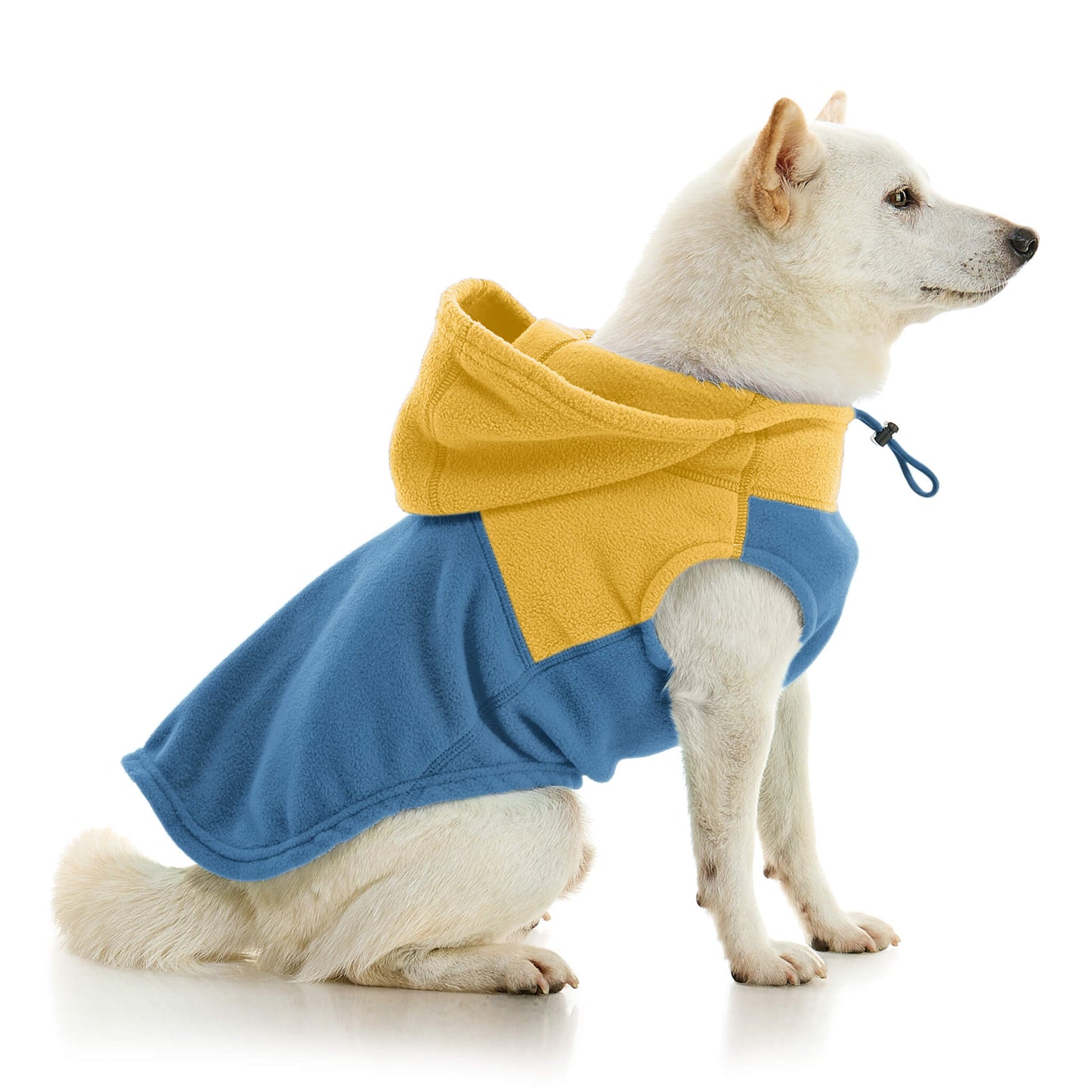 Fleece Vest Hoodie Two Tone