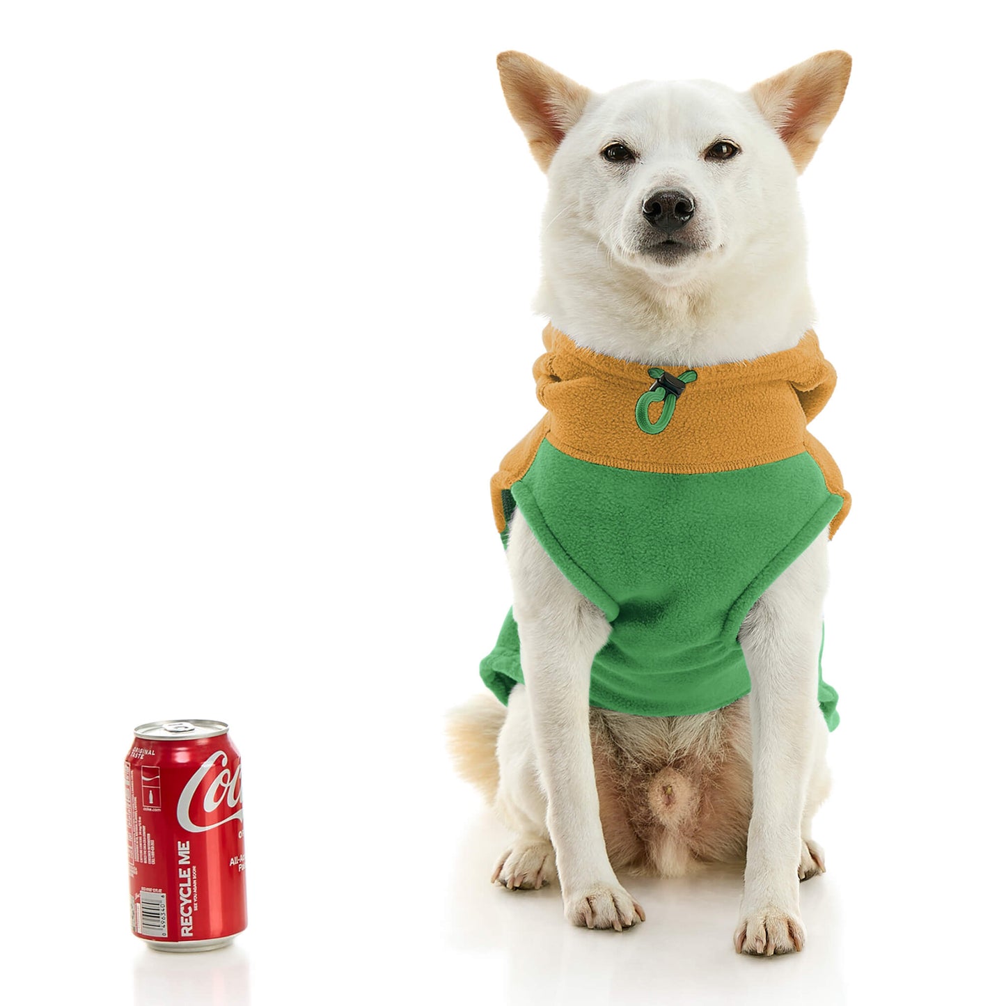 Fleece Vest Hoodie Two Tone